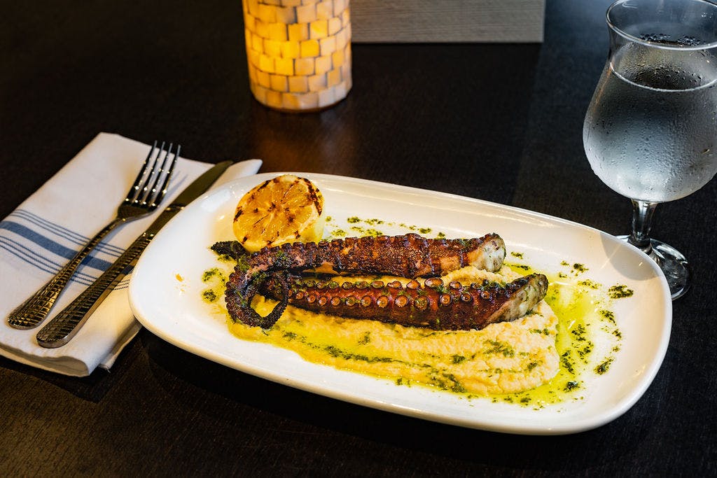 a plate of food on a table