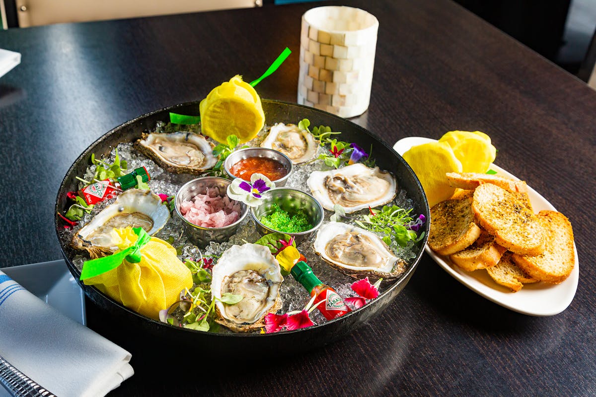 a plate of food on a table