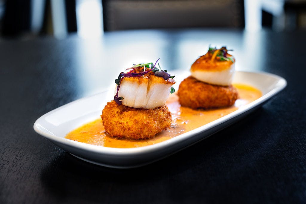 a plate of food on a table