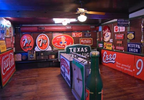 a close up of a store
