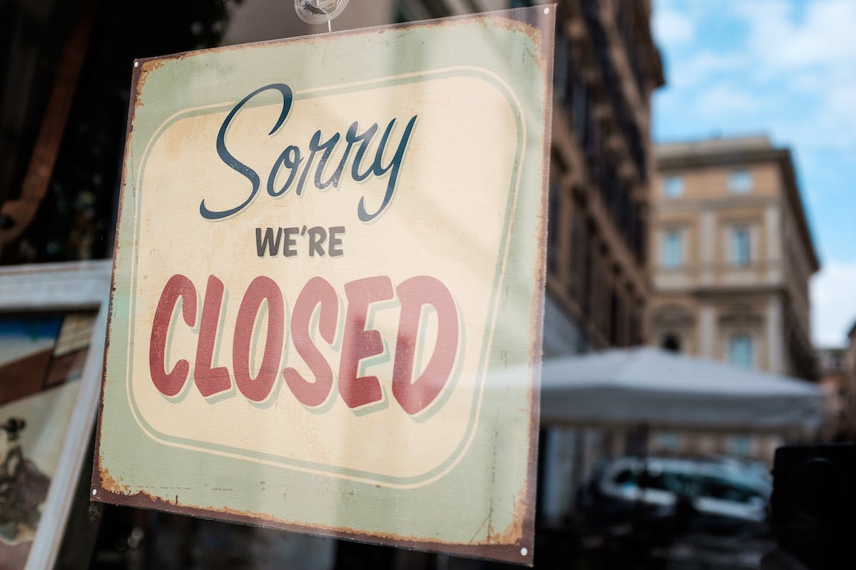 a sign on the side of a building