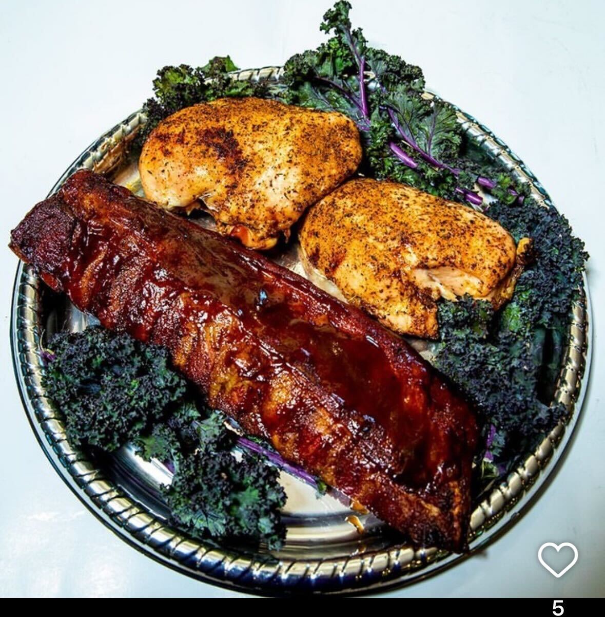 a plate of food with broccoli