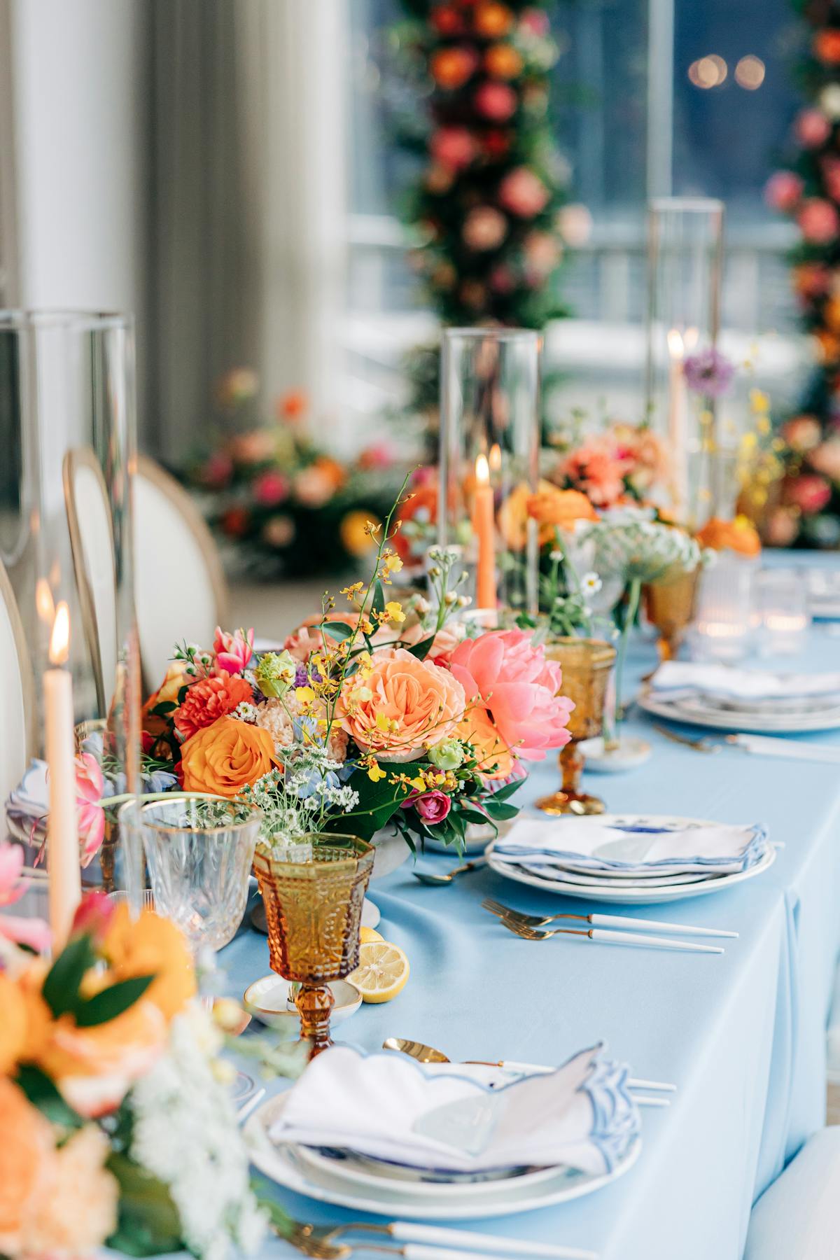 reception table setting