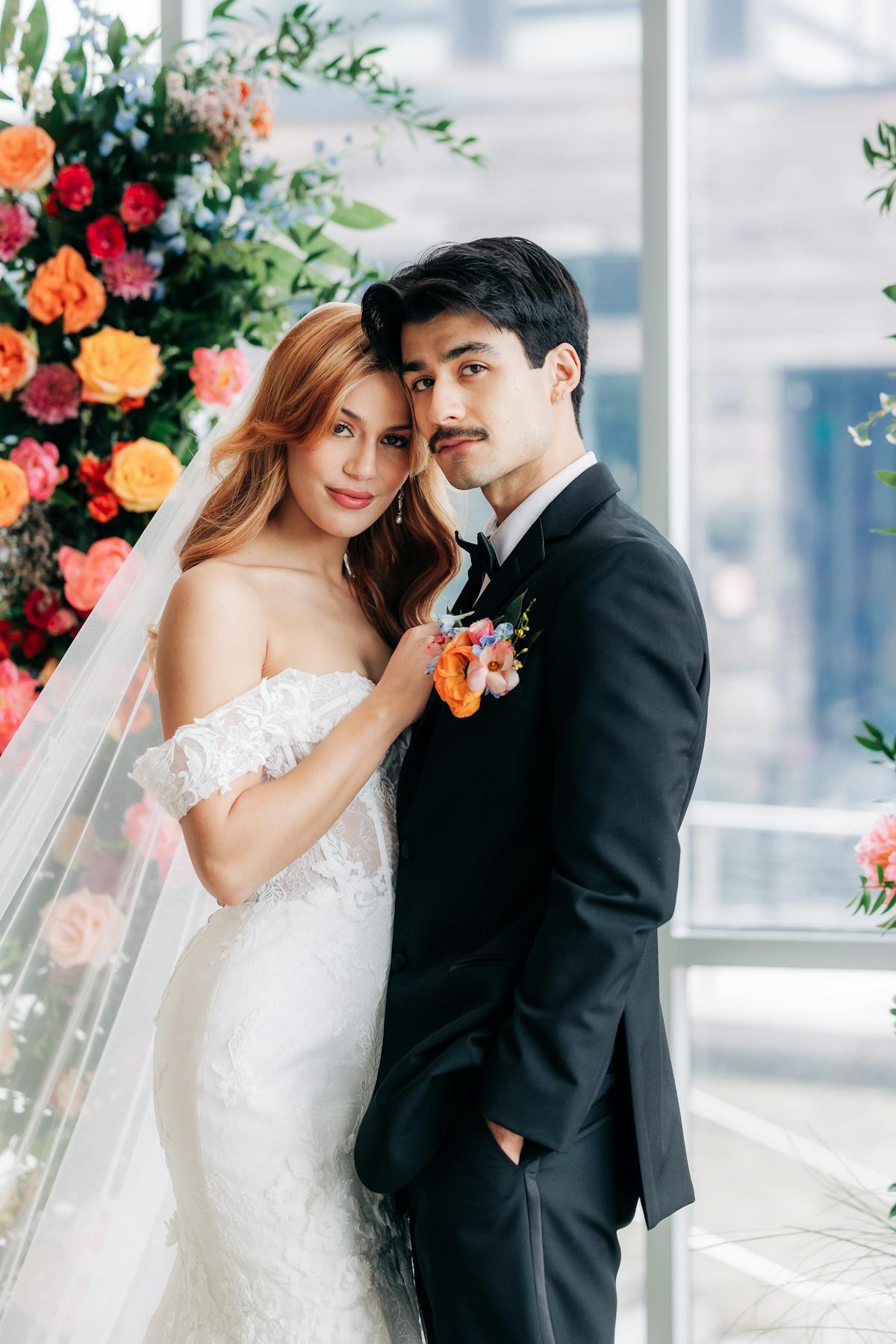 Couple just married