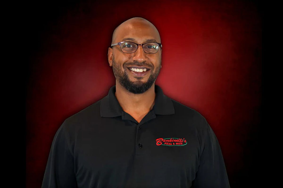 A man dressed in a black shirt