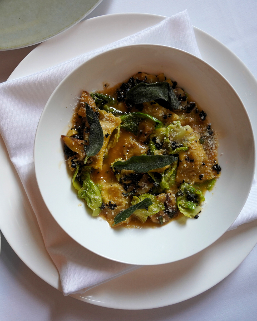 a plate of food on a table