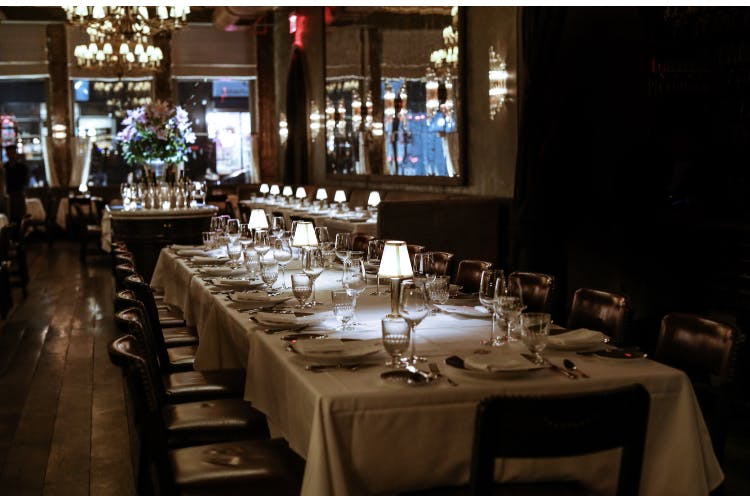 a dining room table