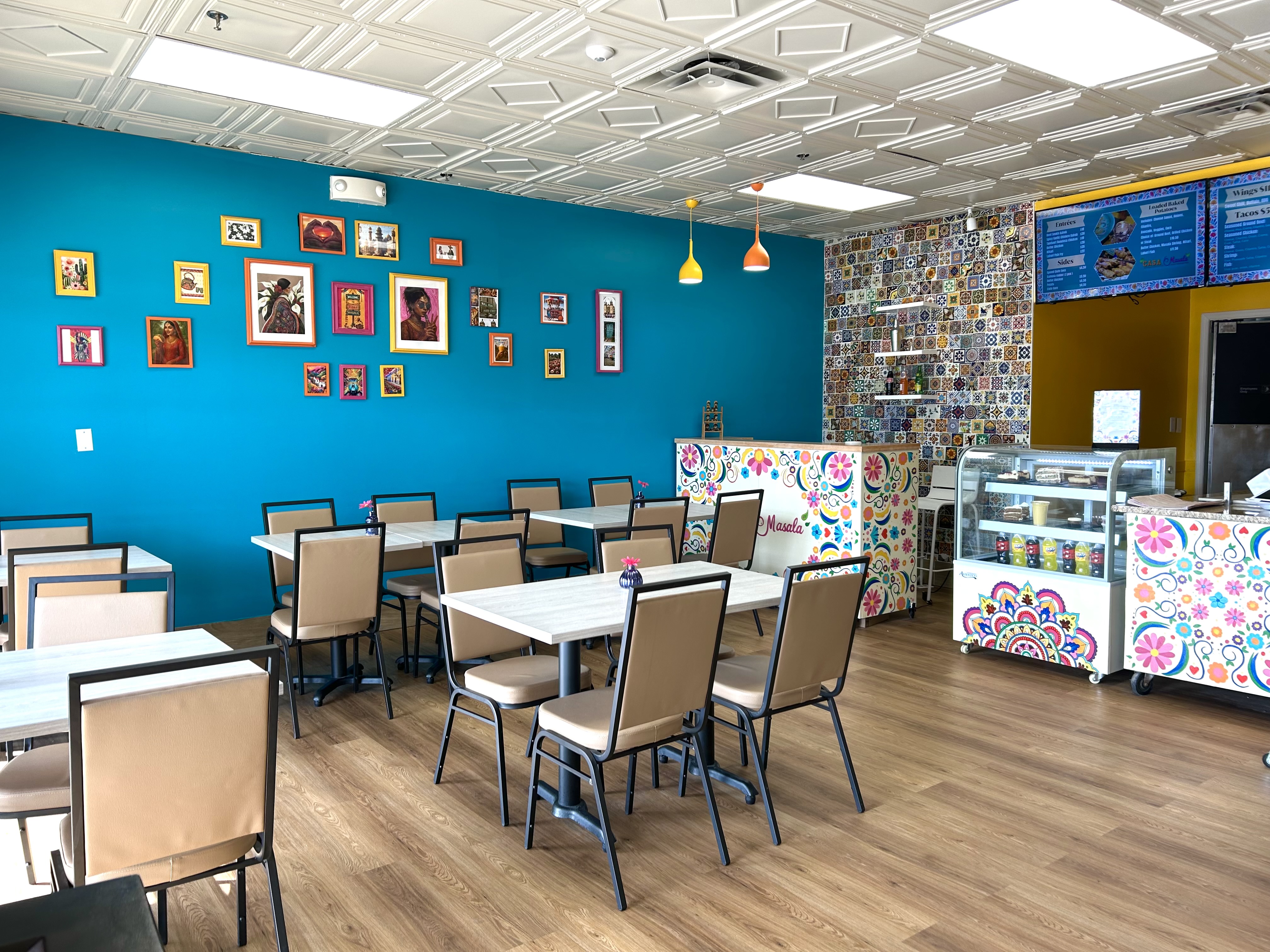 dining room at casa masala restaurant