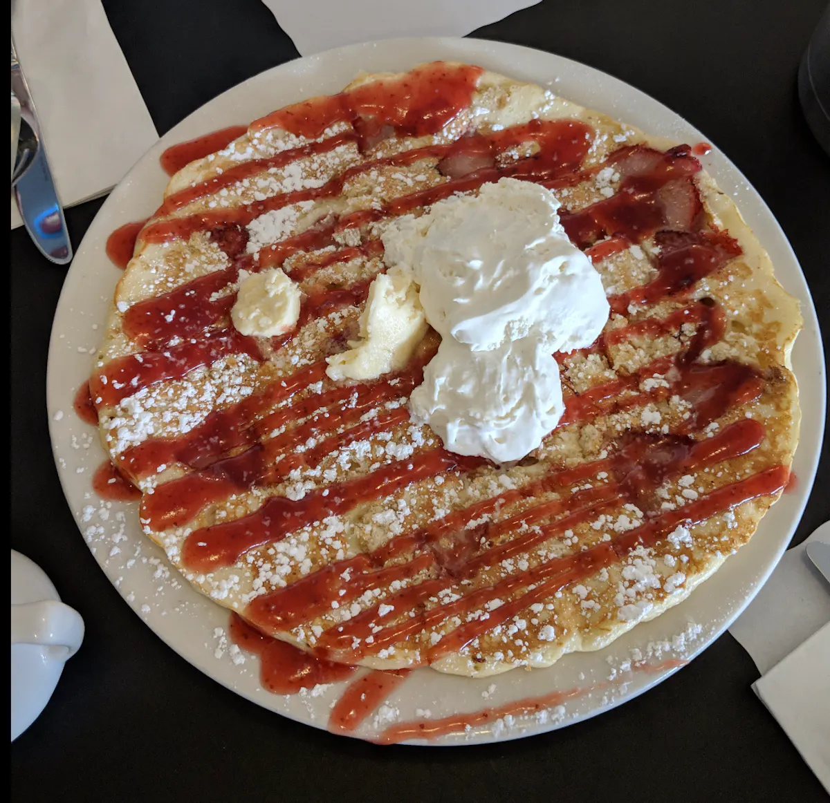 a plate of food on a table