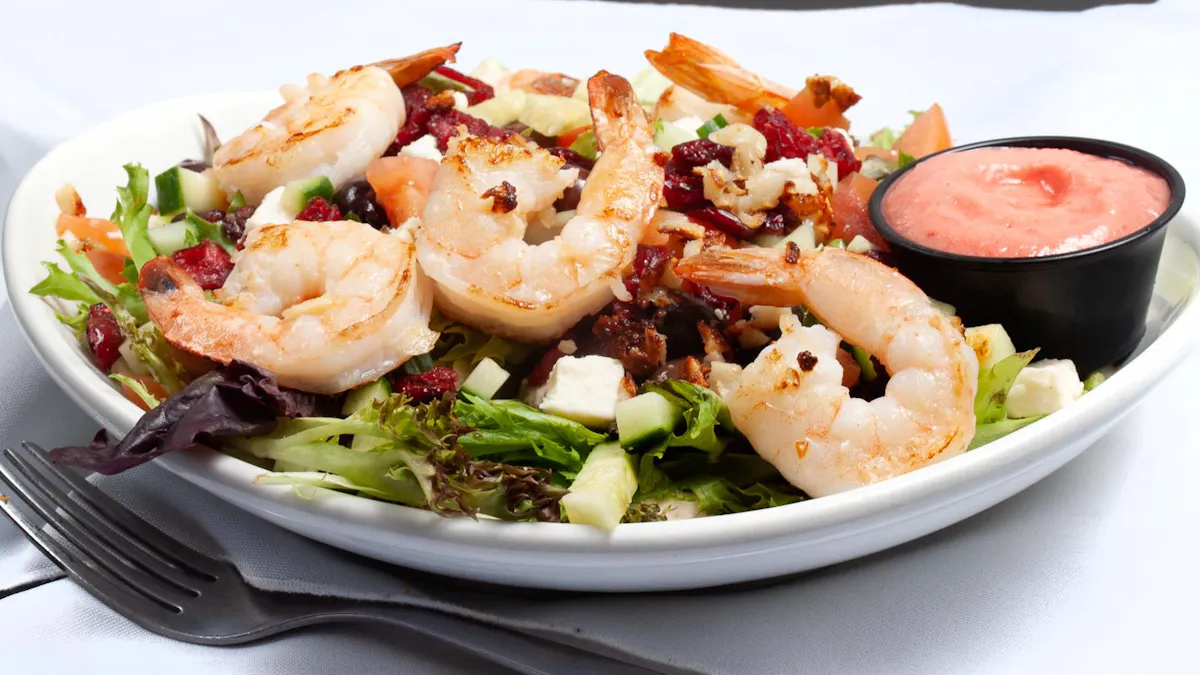 a plate of food on a table