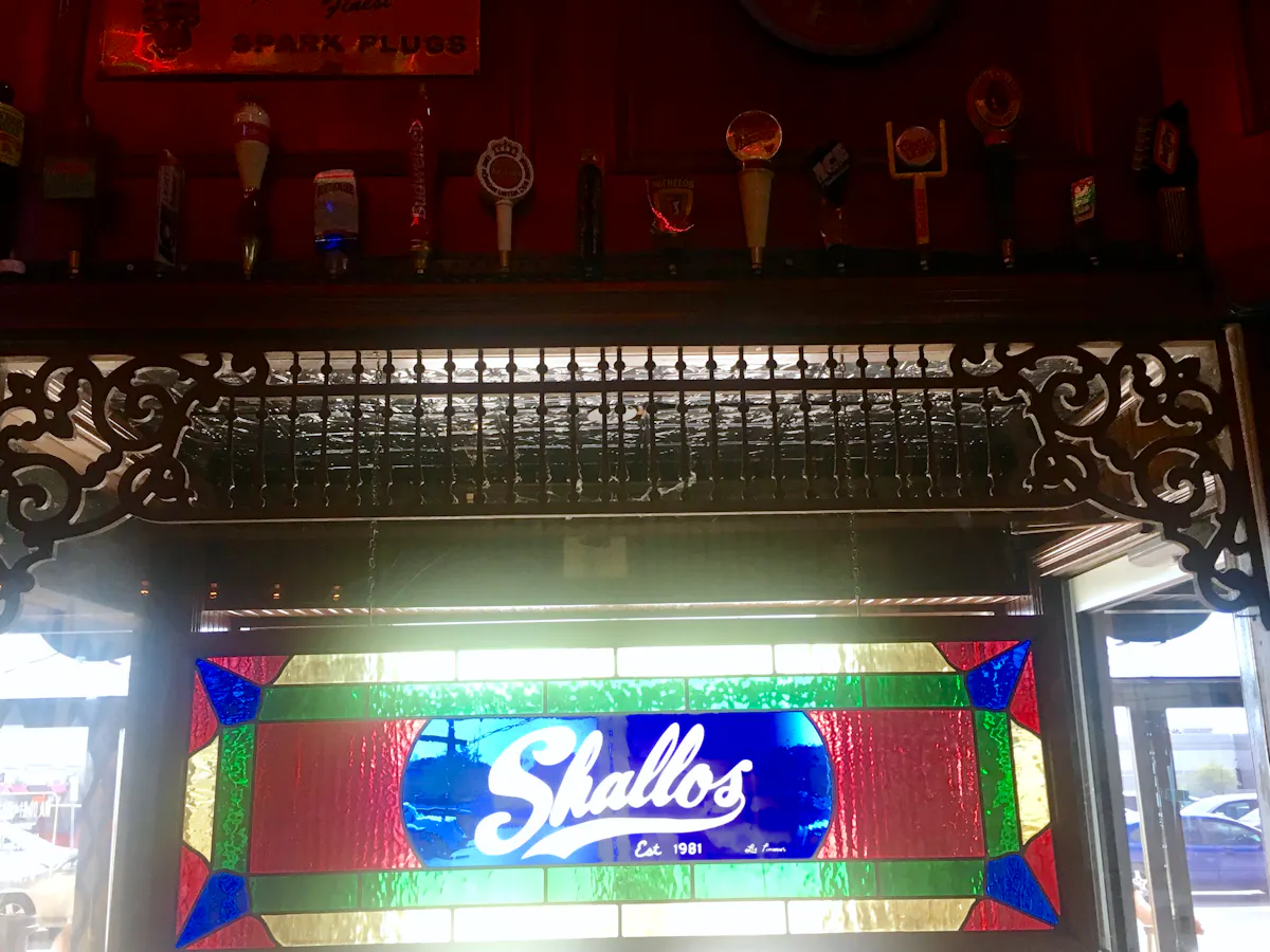 a display in a restaurant 