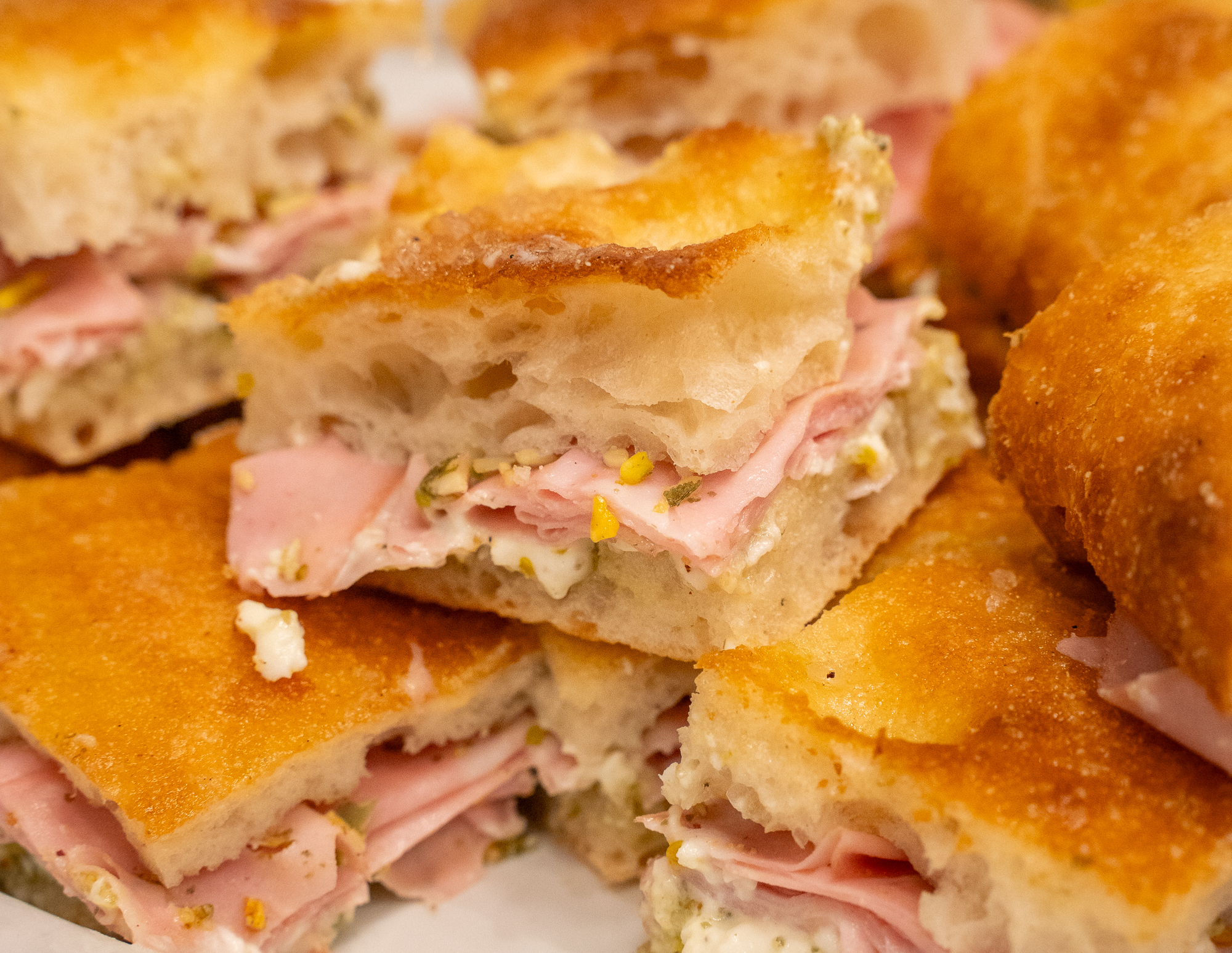 a close up of a sandwich