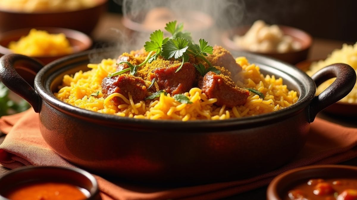 a bowl of food on a table