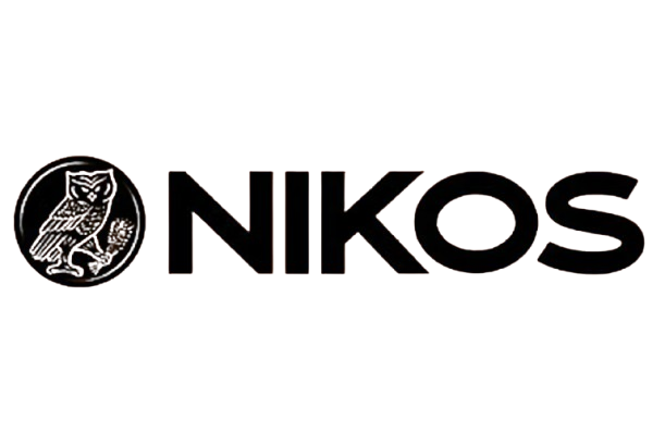 a logo on a black background