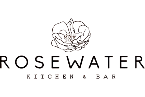 a logo with a flower