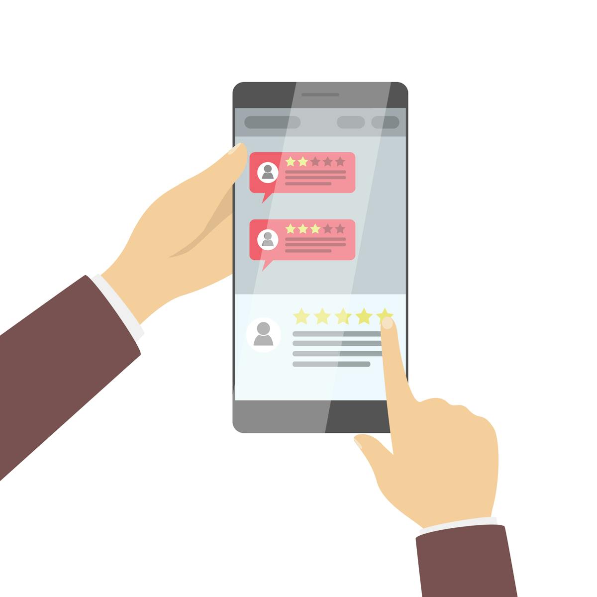 leave a review graphic