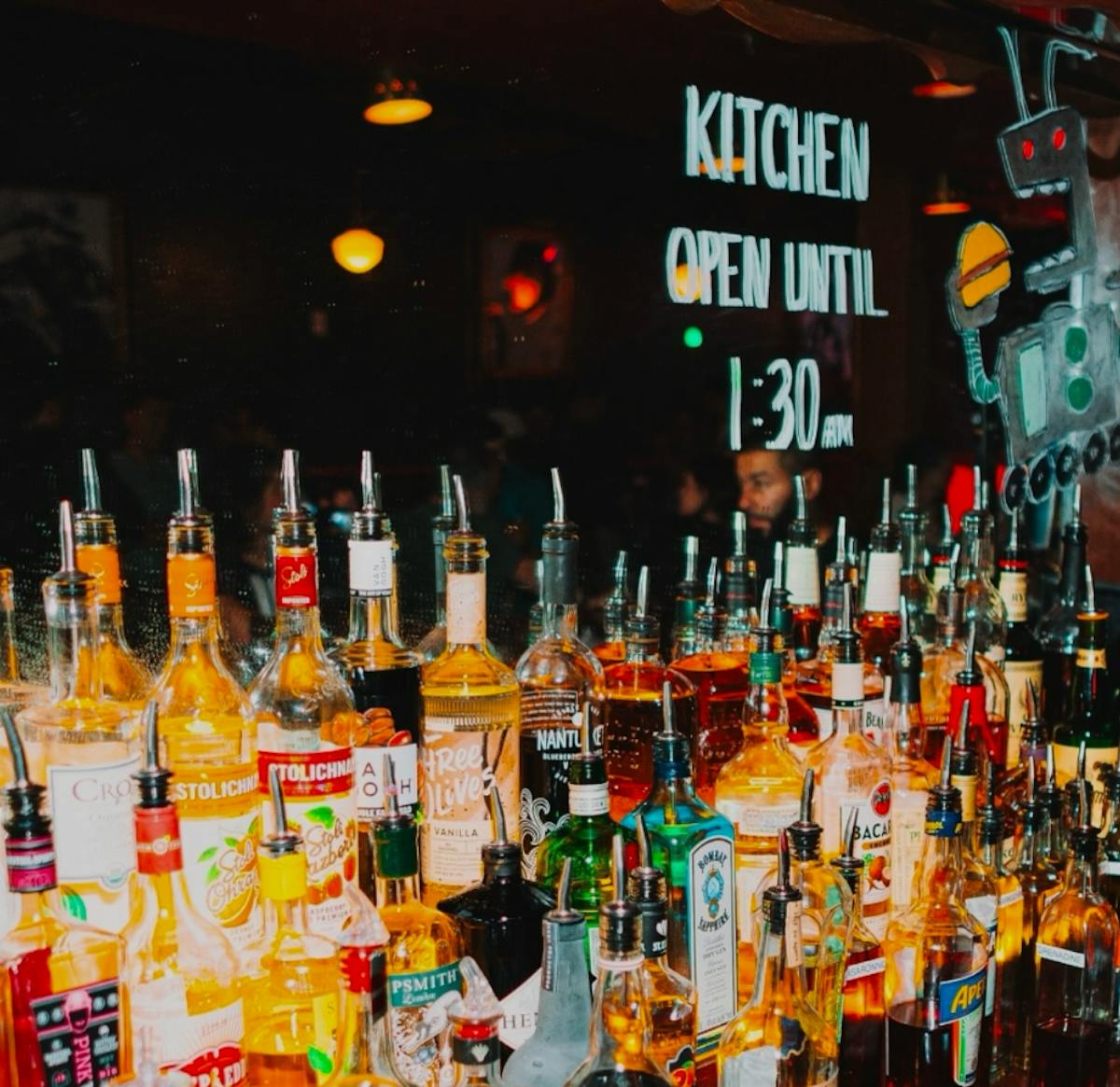 winter at luckys lounge boston
