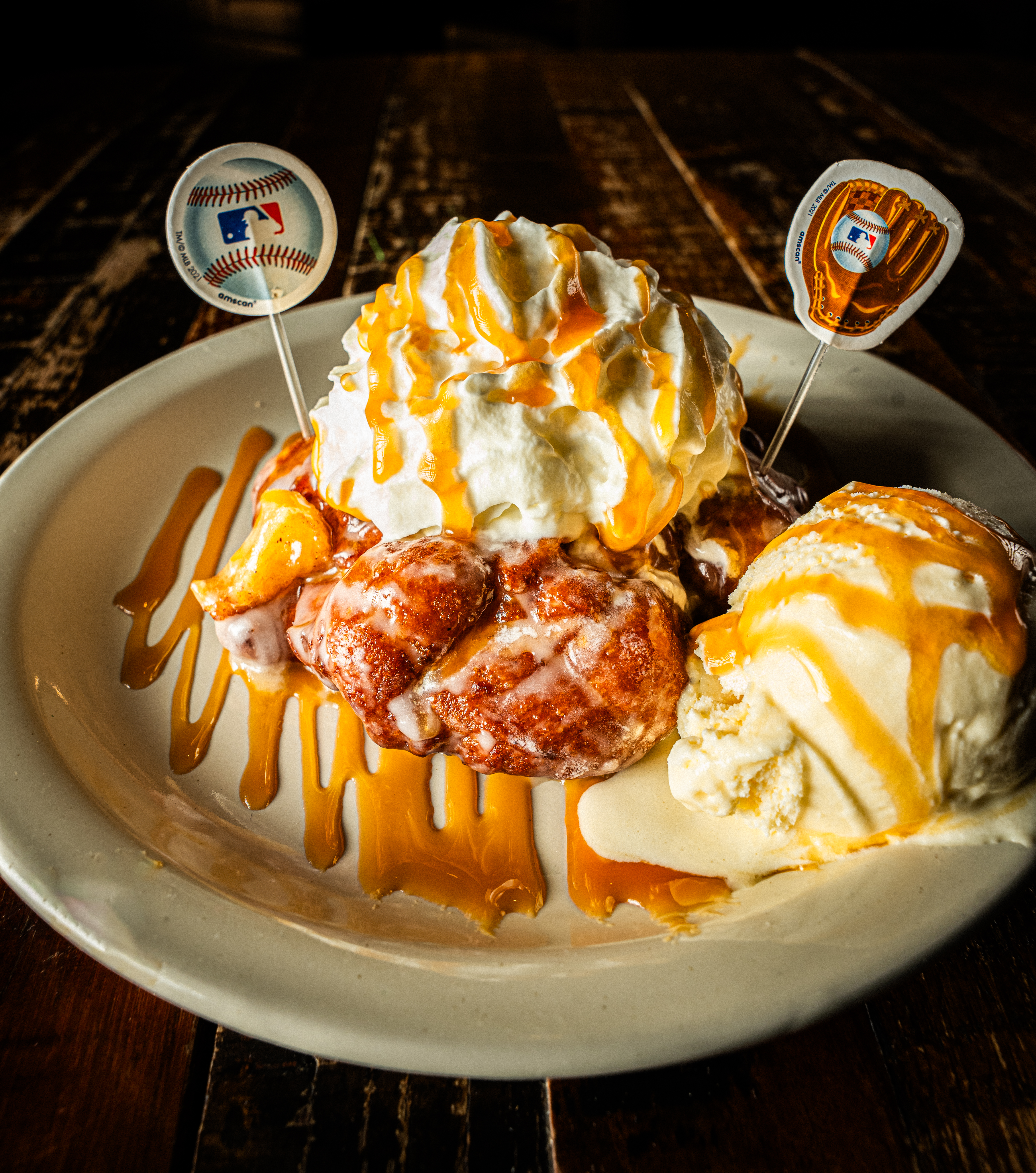 Caramel Apple Fritter Sundae