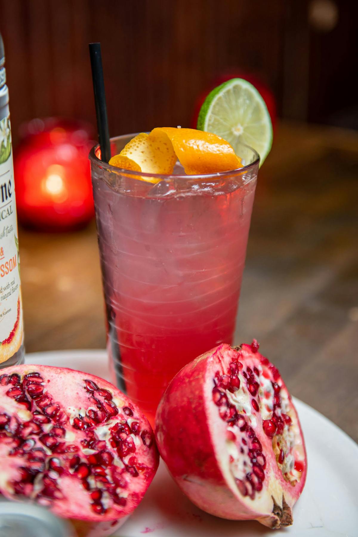 a close up of a cocktail