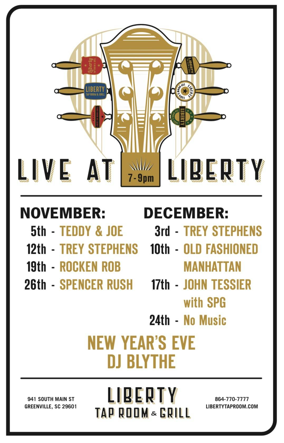 Live Music Schedule Liberty Tap Room Grill