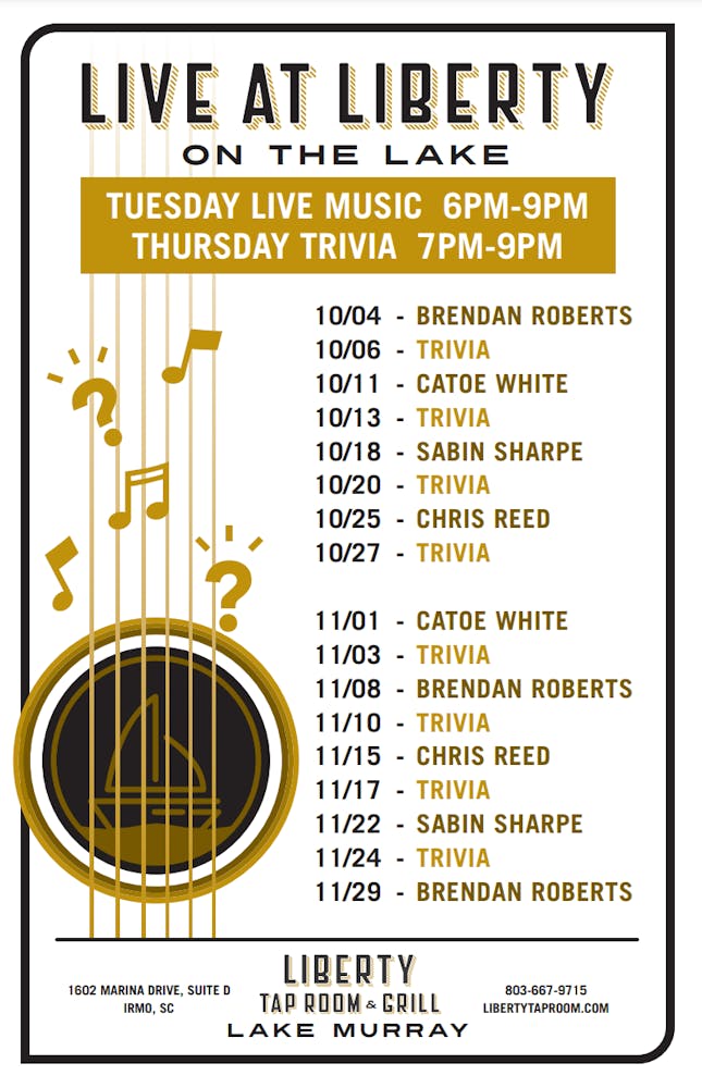 LIVE ON THE LAKE Liberty Tap Room & Grill LIVE ON THE LAKE Liberty Tap Room & Grill