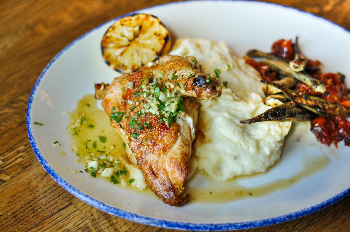 a plate of food