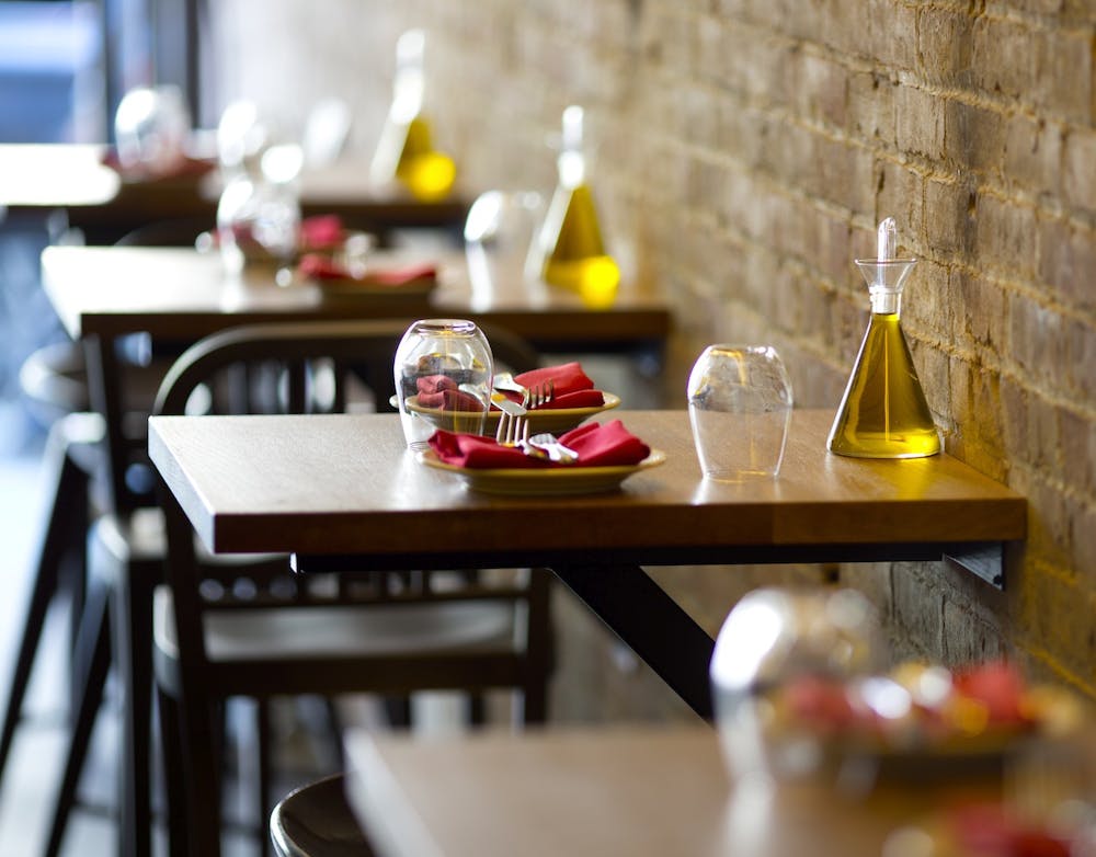 a dining room table