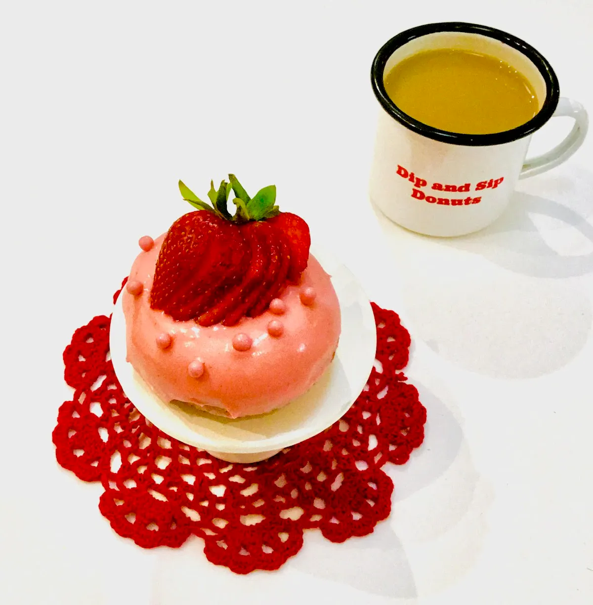 strawberry donut