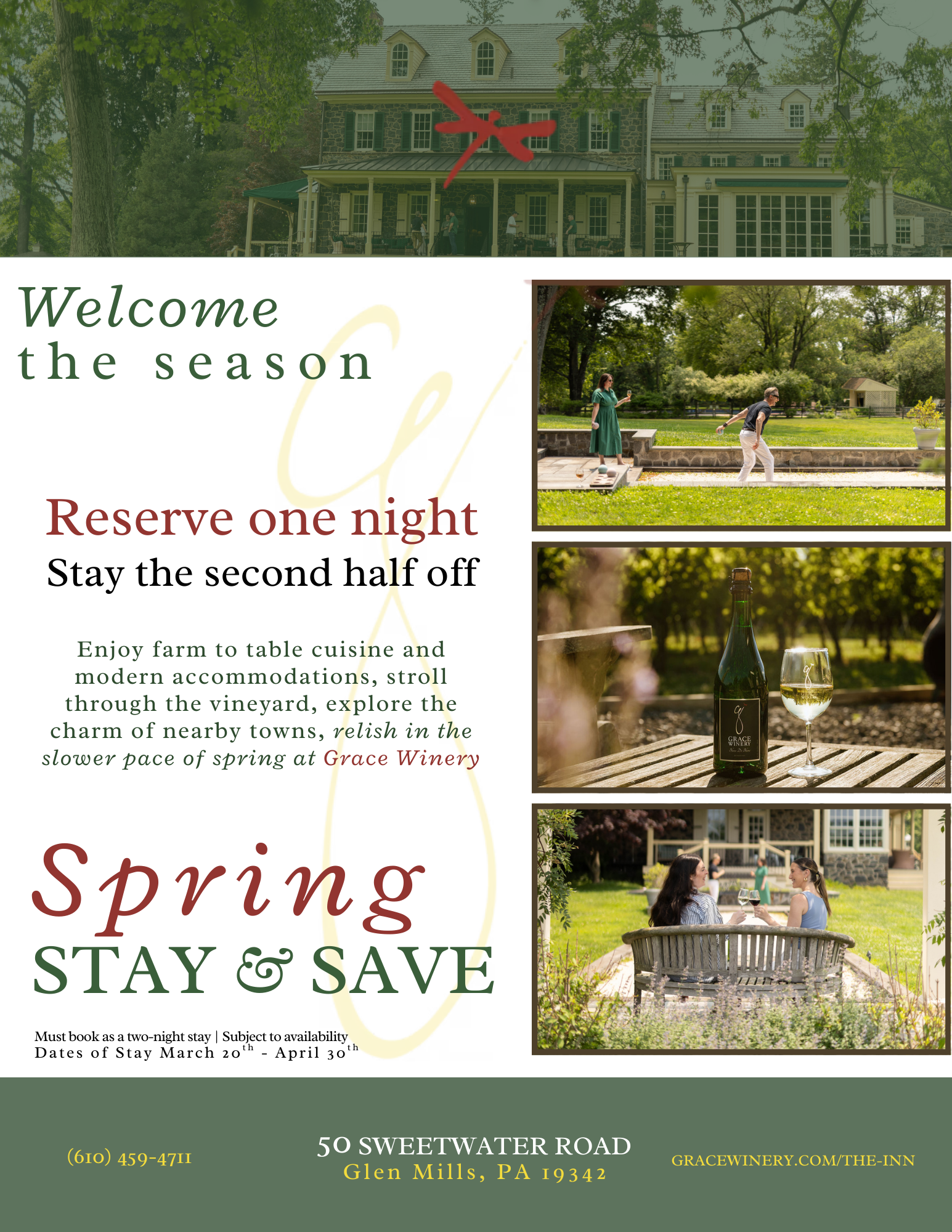 a poster with a couple of people in a park