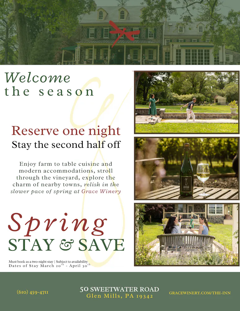 a poster with a couple of people in a park