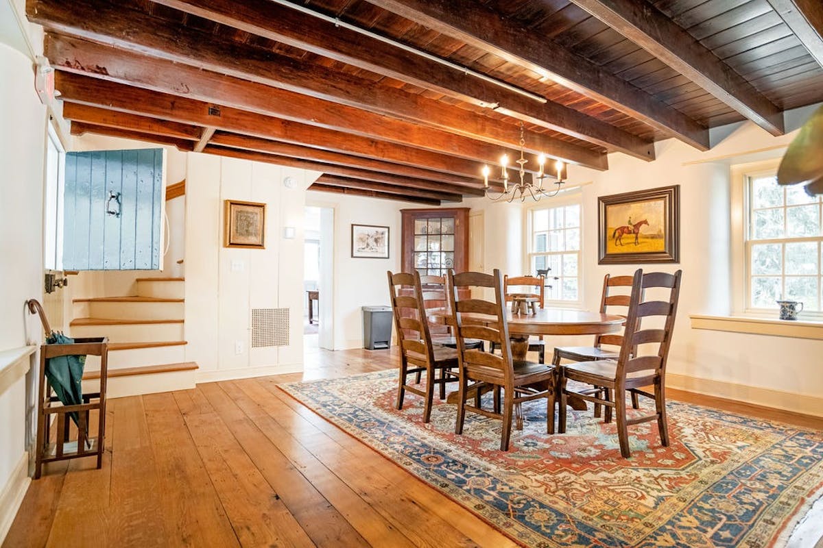a dining room table