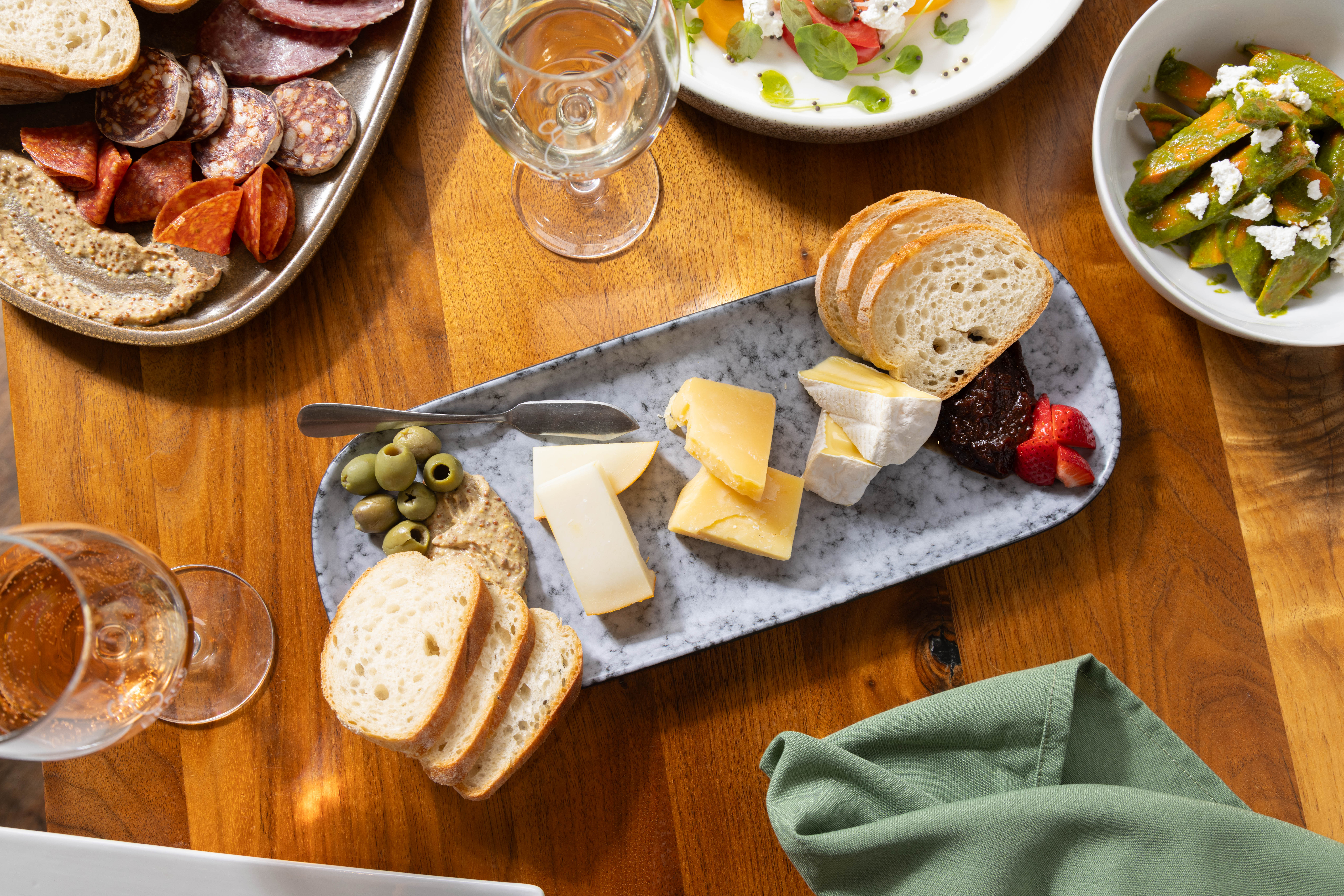 a plate of food on a table