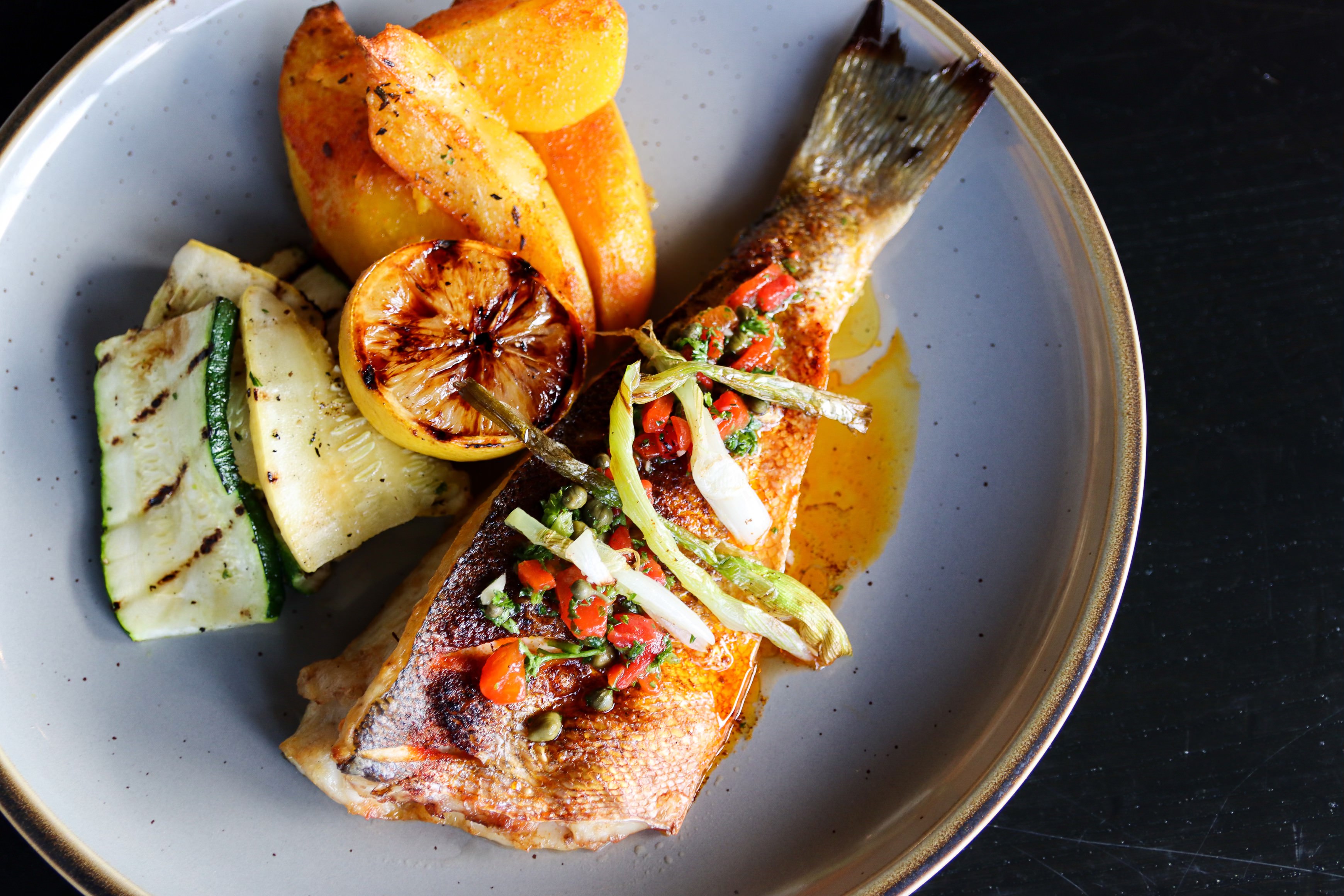 a plate of food