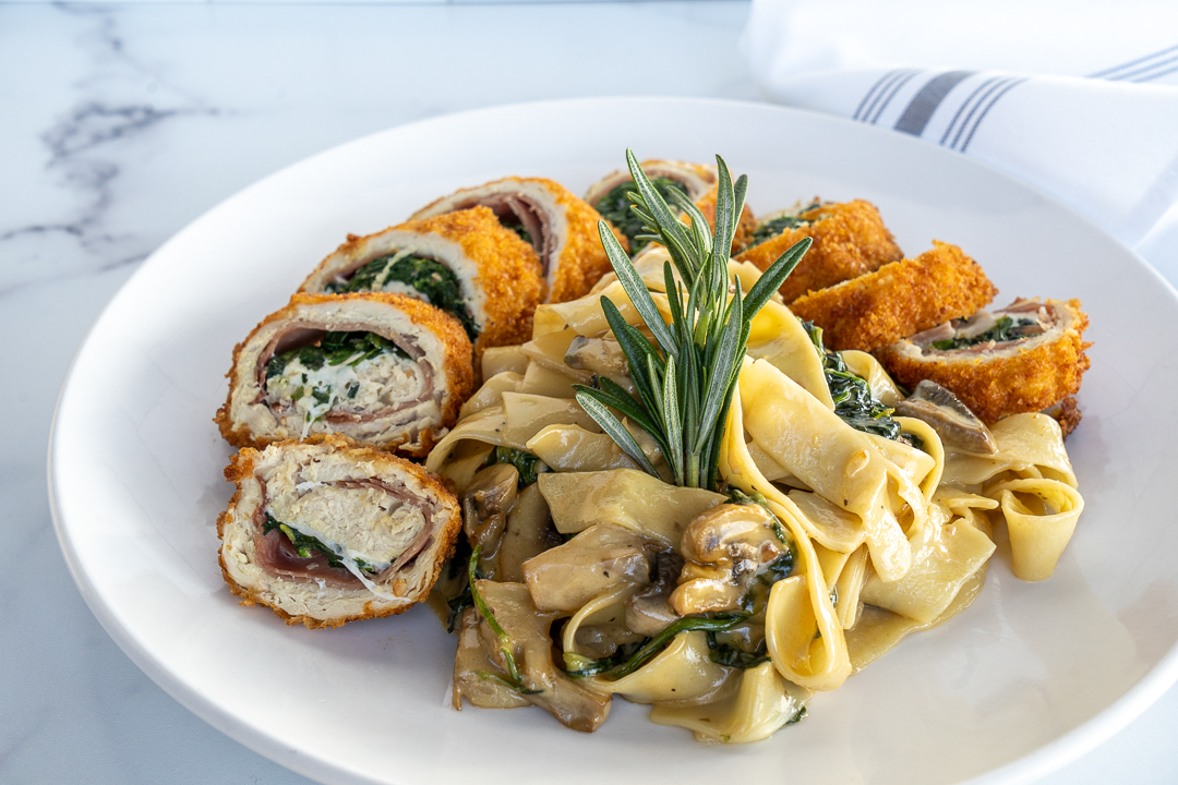 a plate of food on a table
