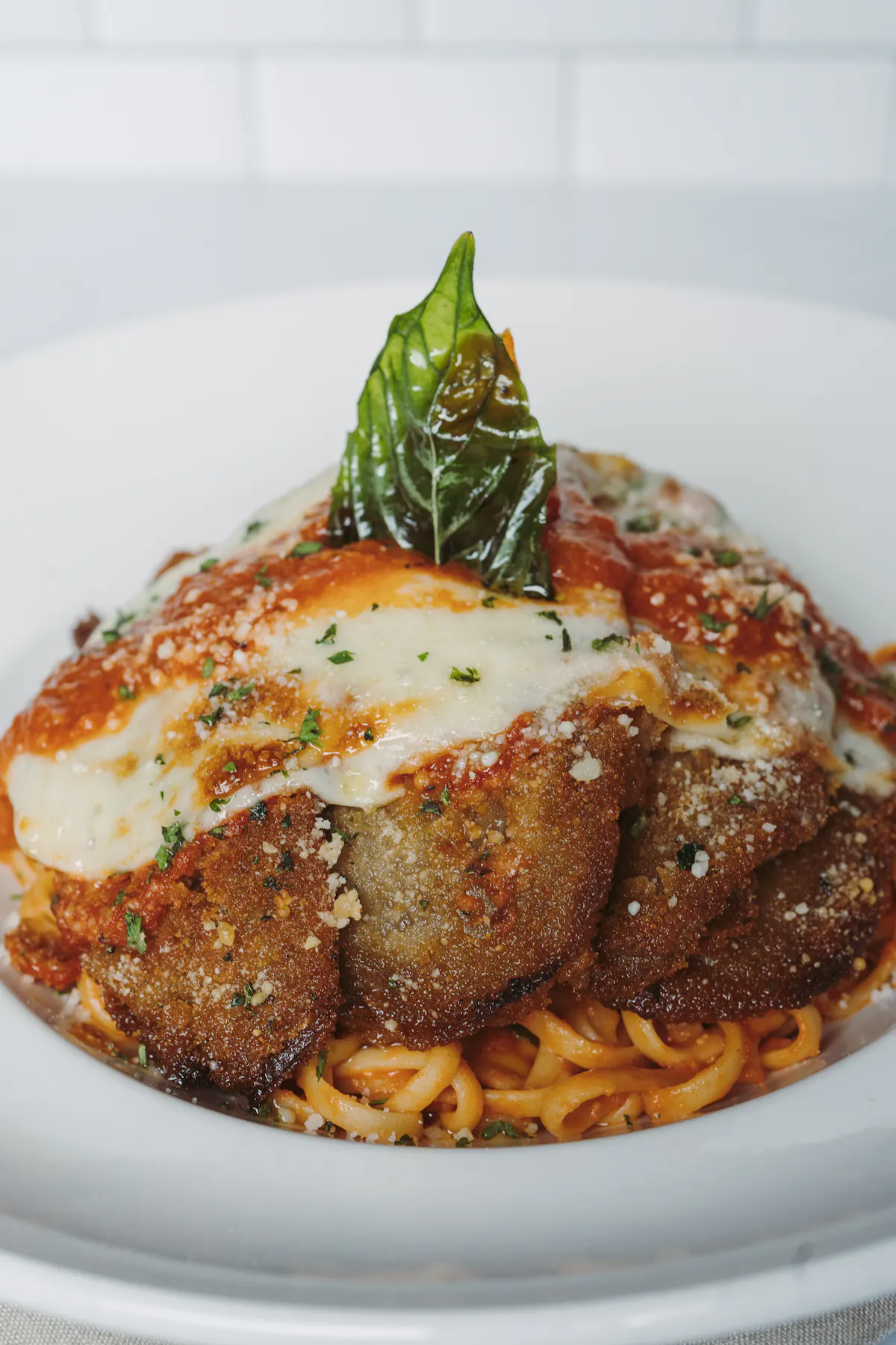 a close up of food on a plate