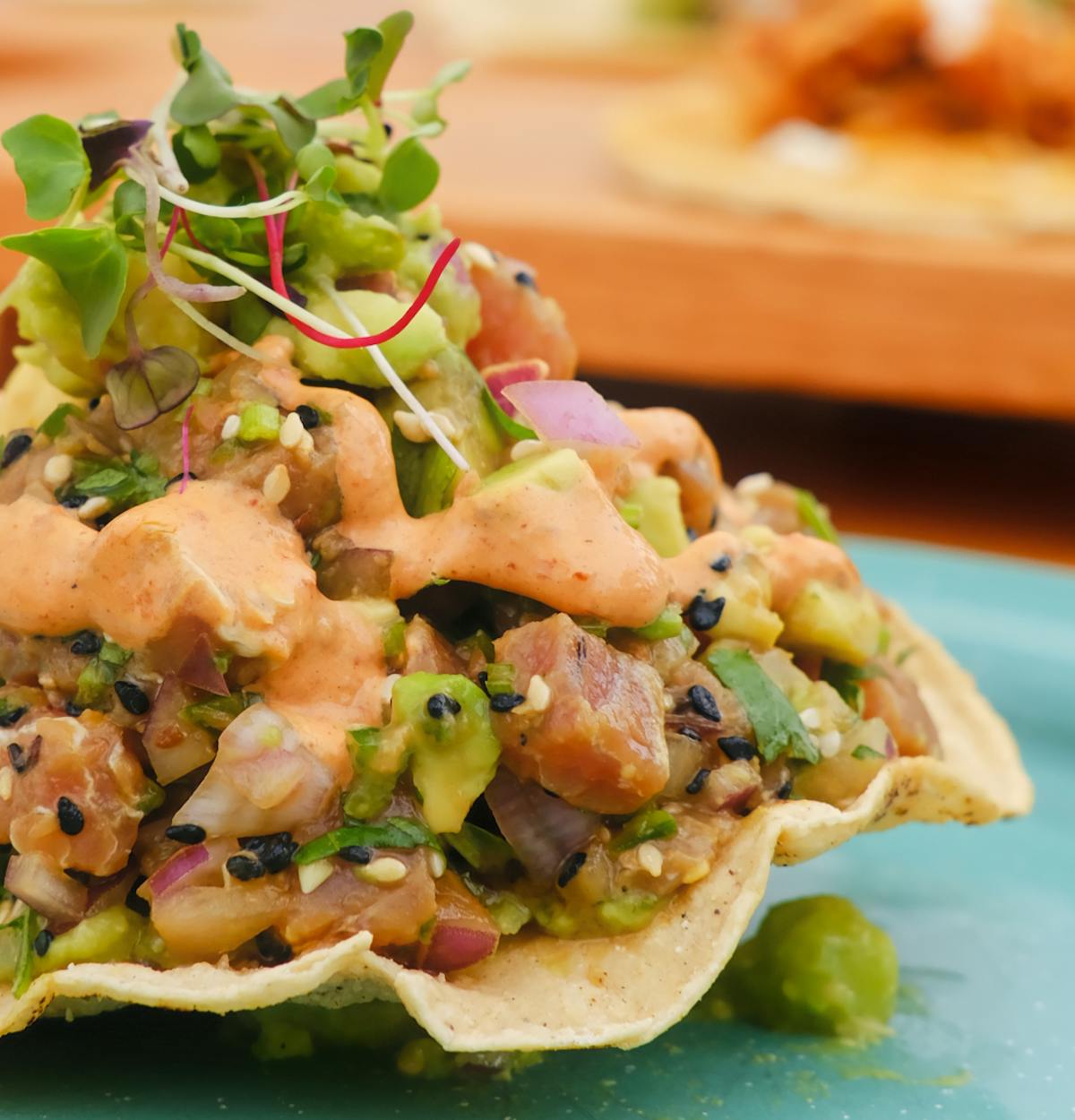 a close up of a plate of food