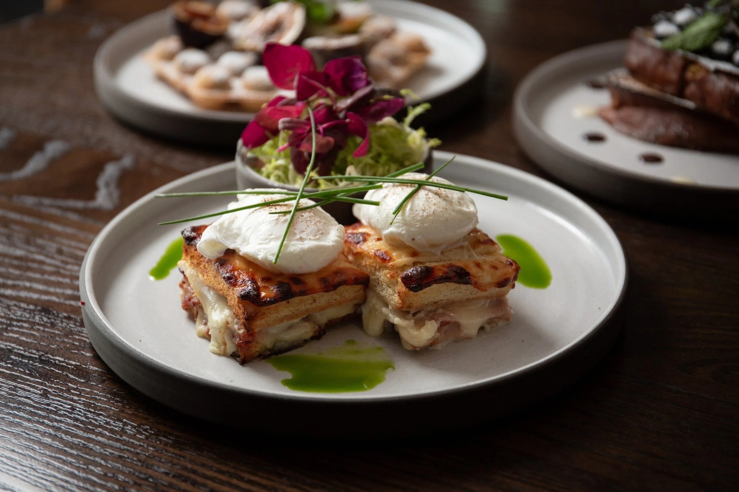 a plate of food on a table
