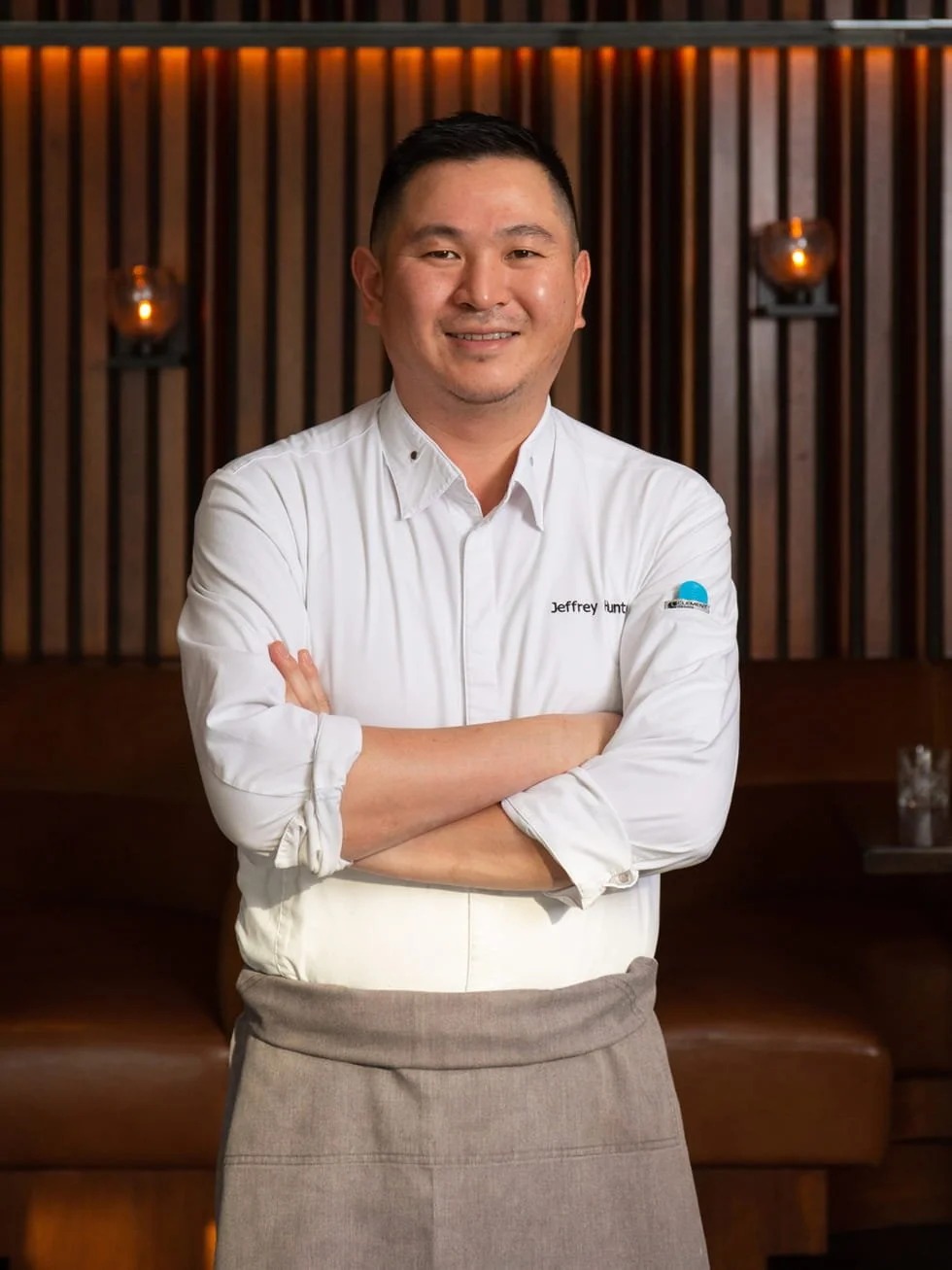a man in a white shirt