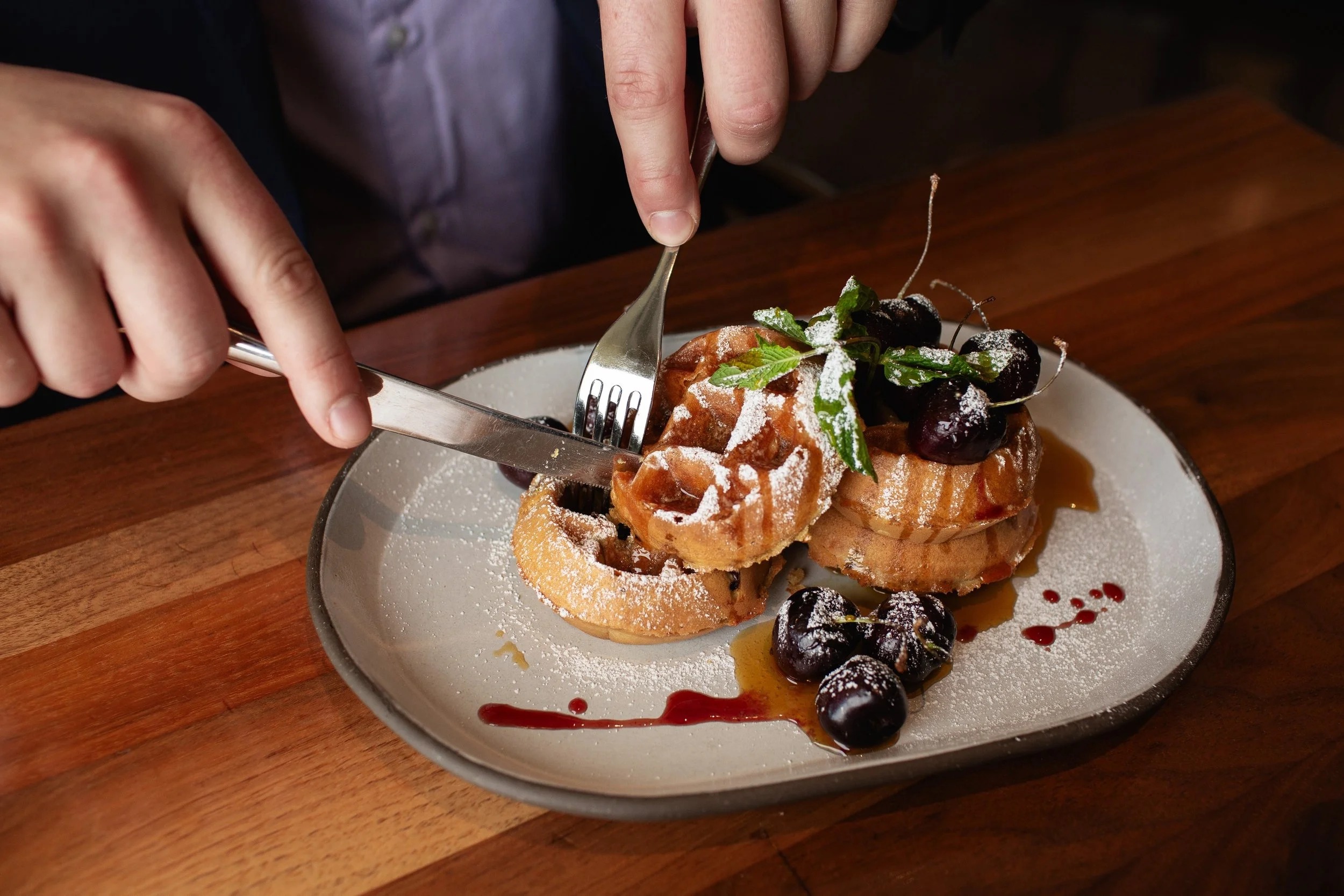 a plate of food on a table