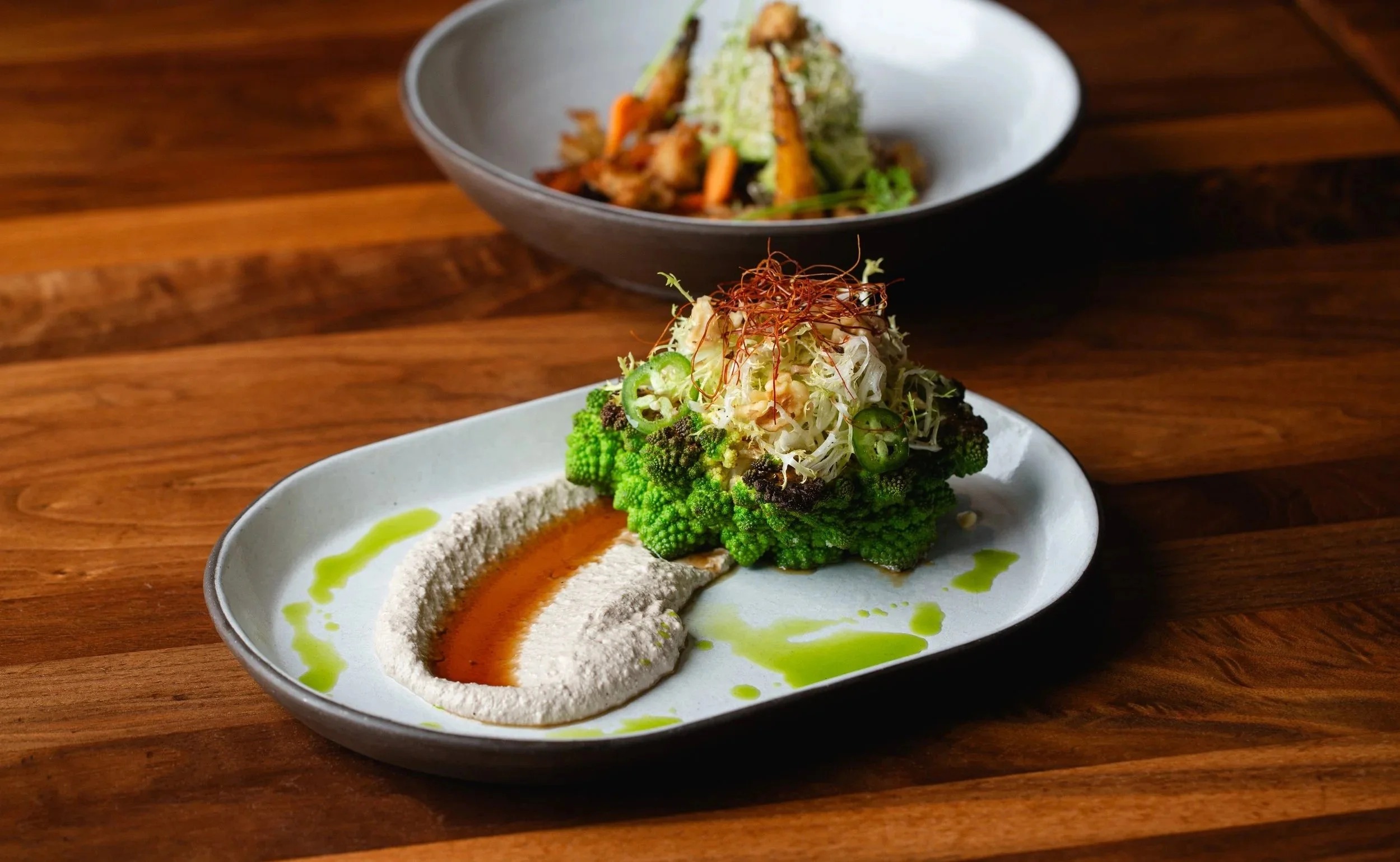 a plate of food on a table