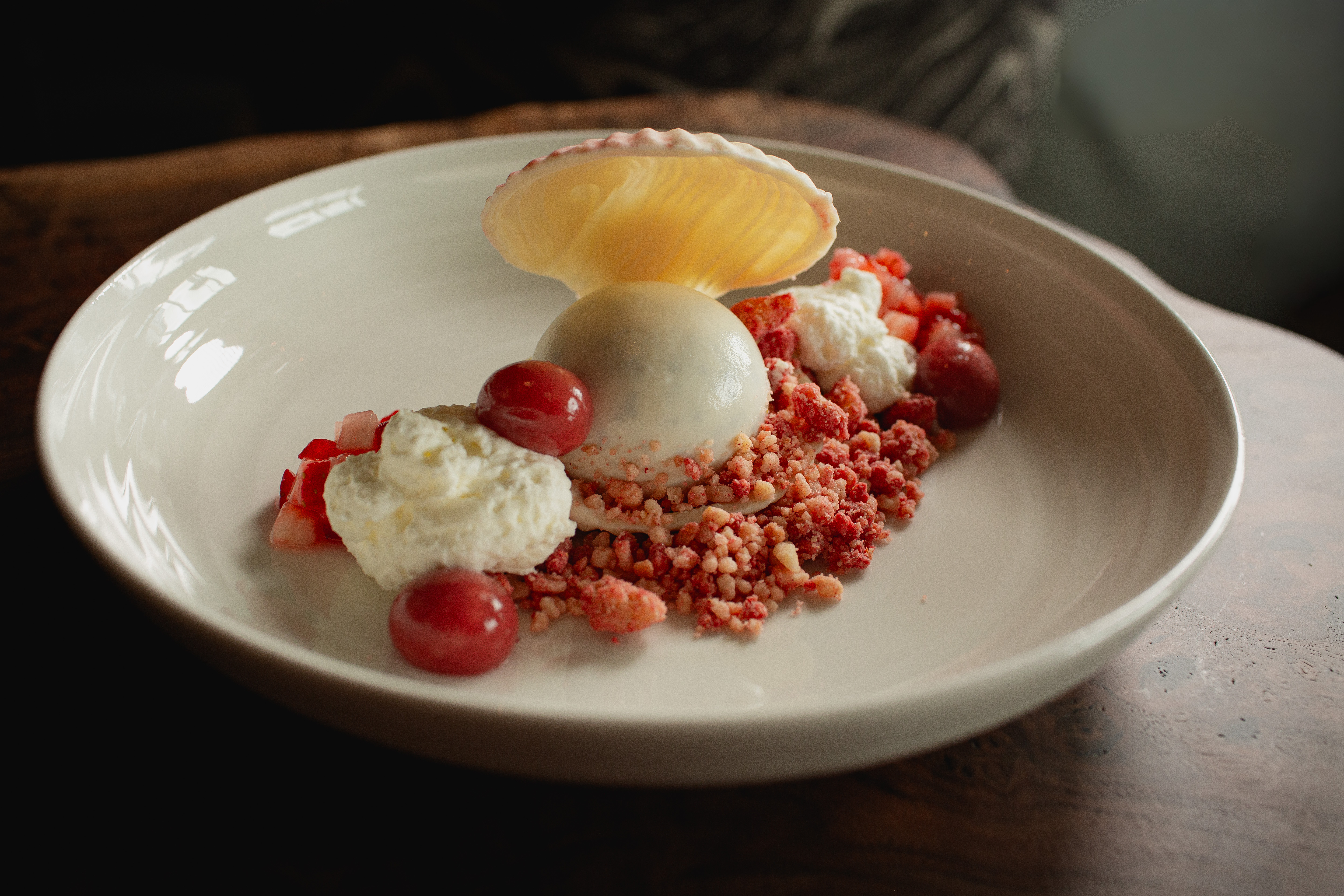 a plate of food on a table