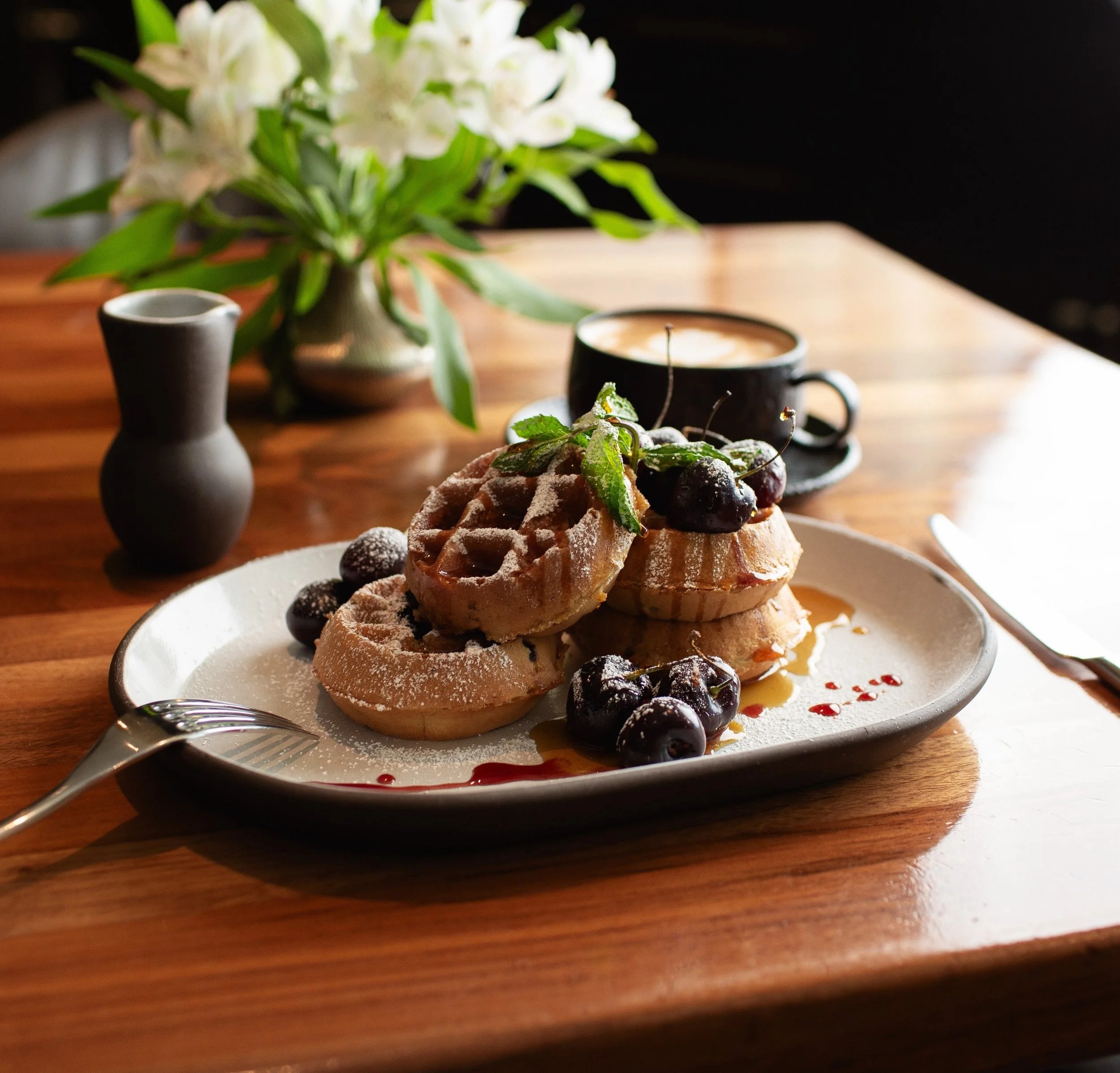 a plate of food on a table