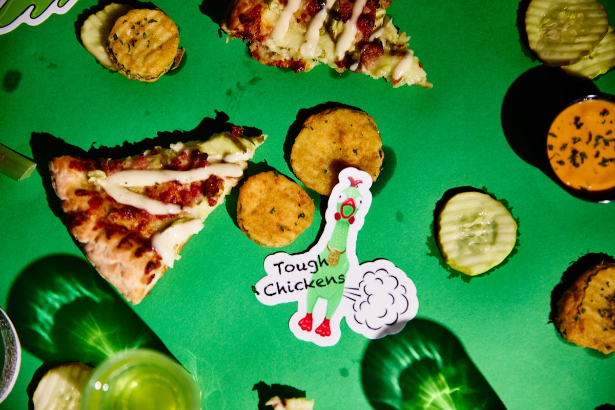 food on a table