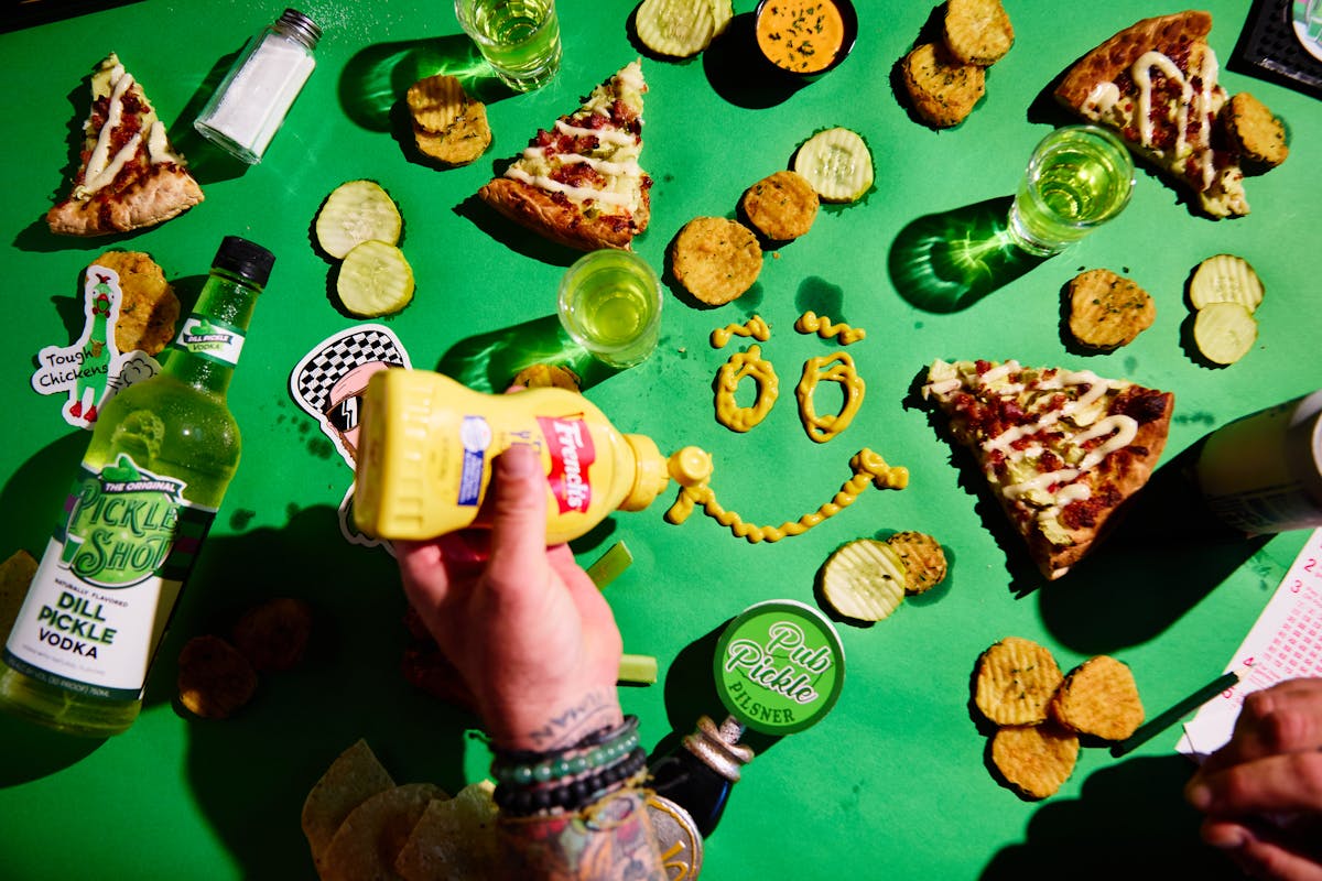 a close up of food on a table
