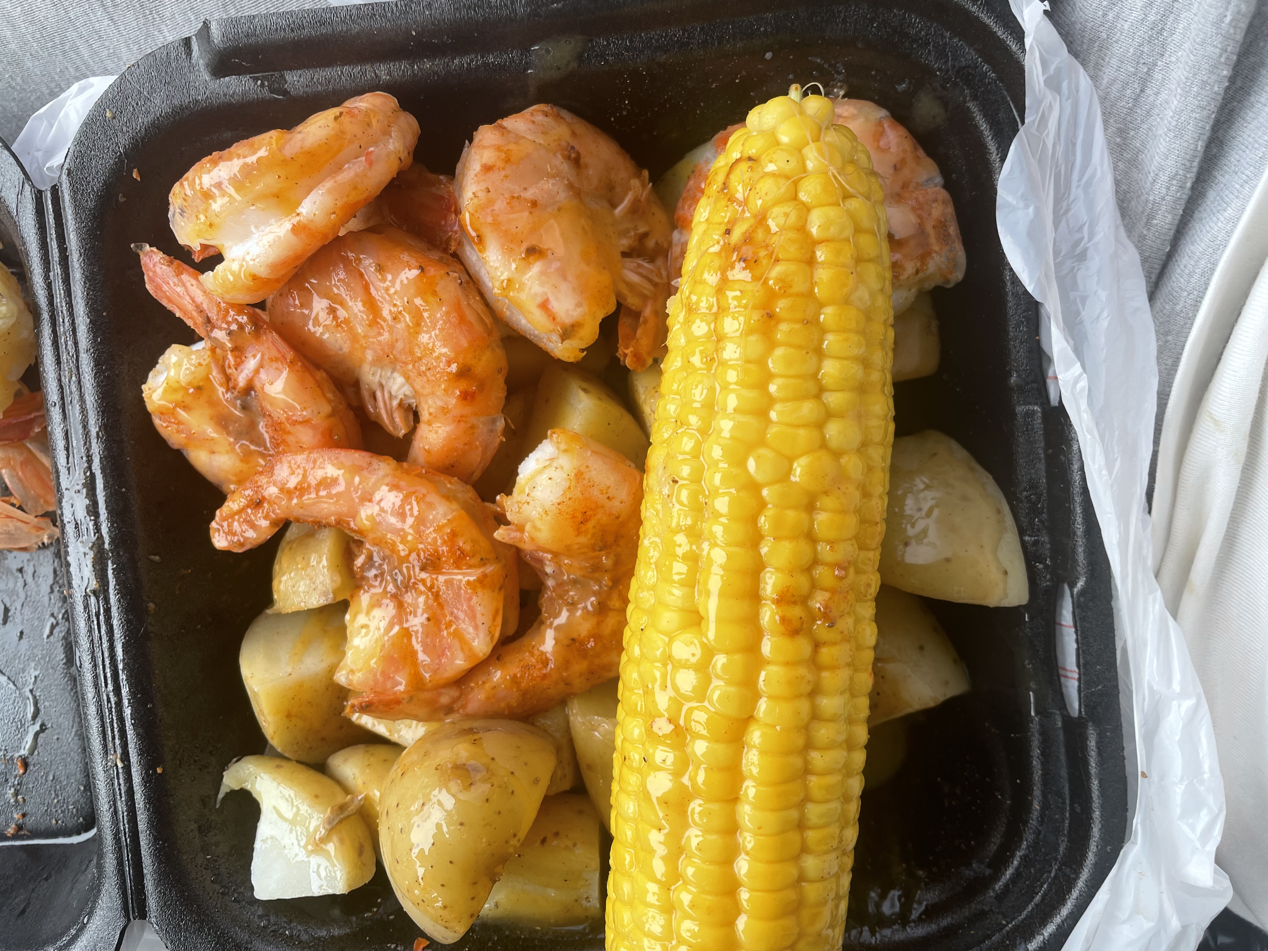 a close up of food