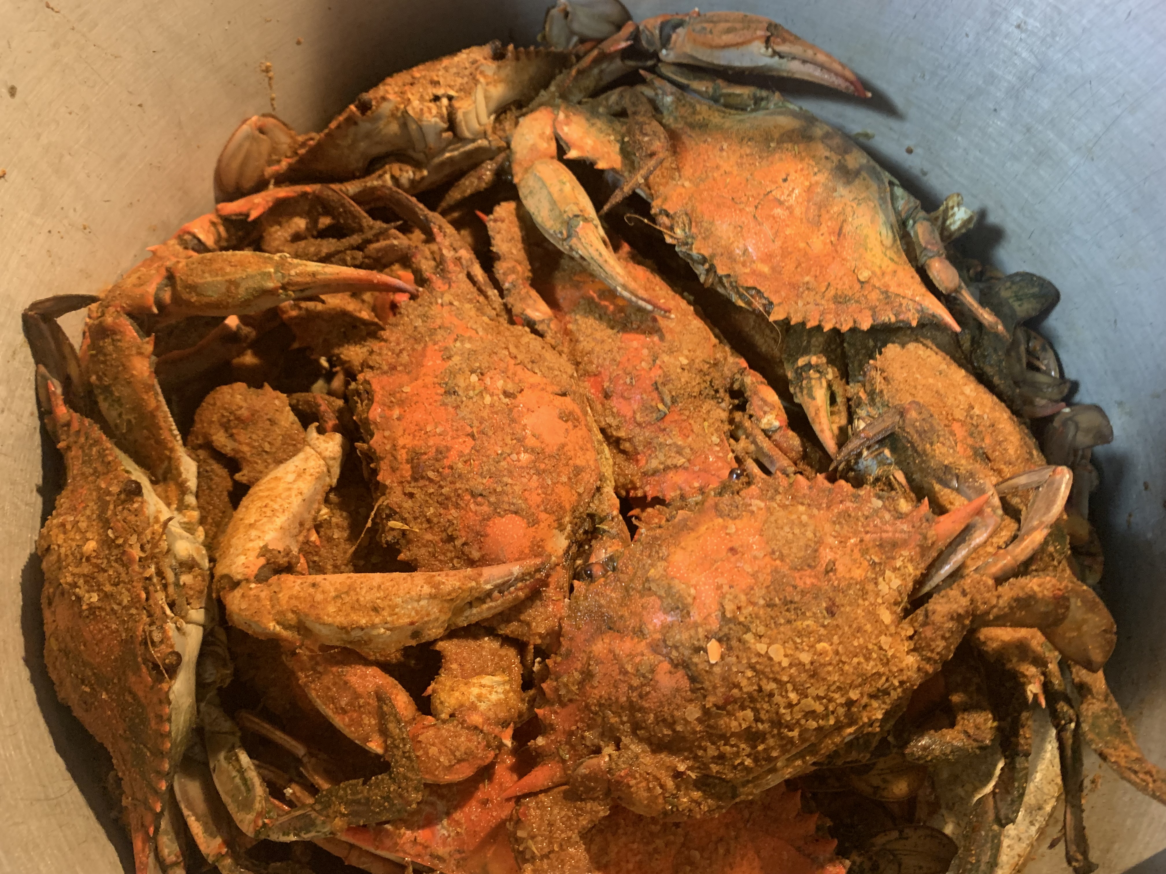 a crab on a table