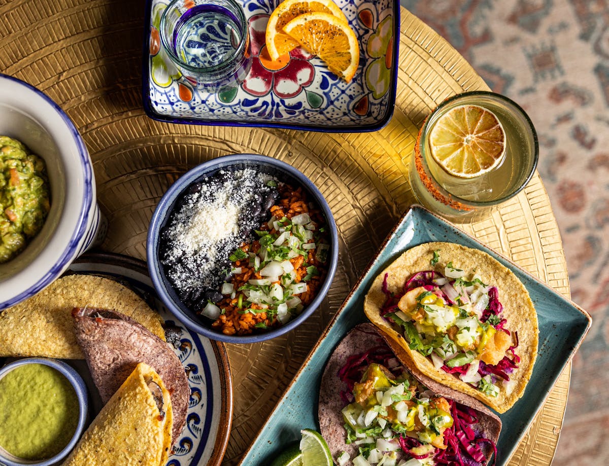 a bowl of food on a table