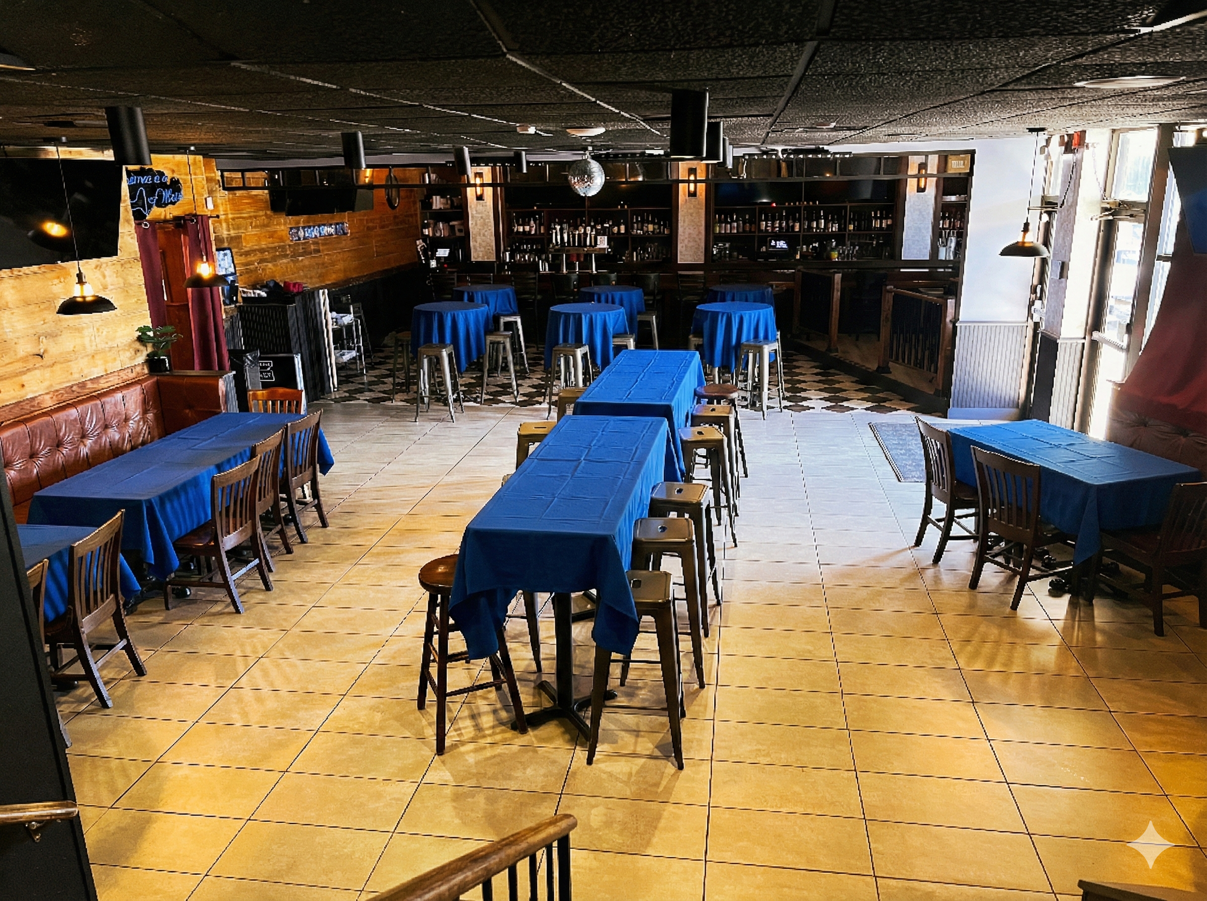 Space with Table Cloths