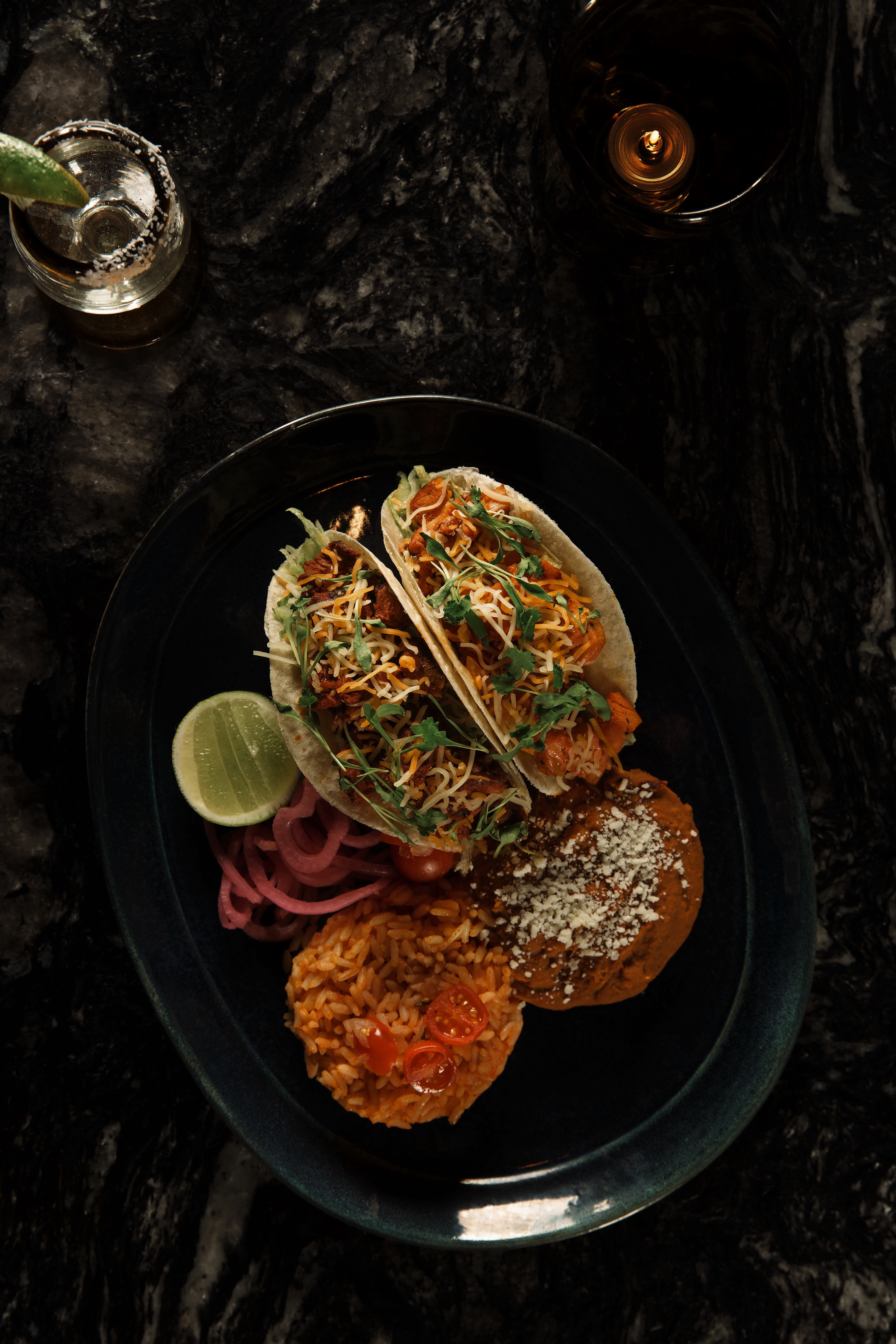 taco plate at this henderson mexican for thanksgiving in henderson