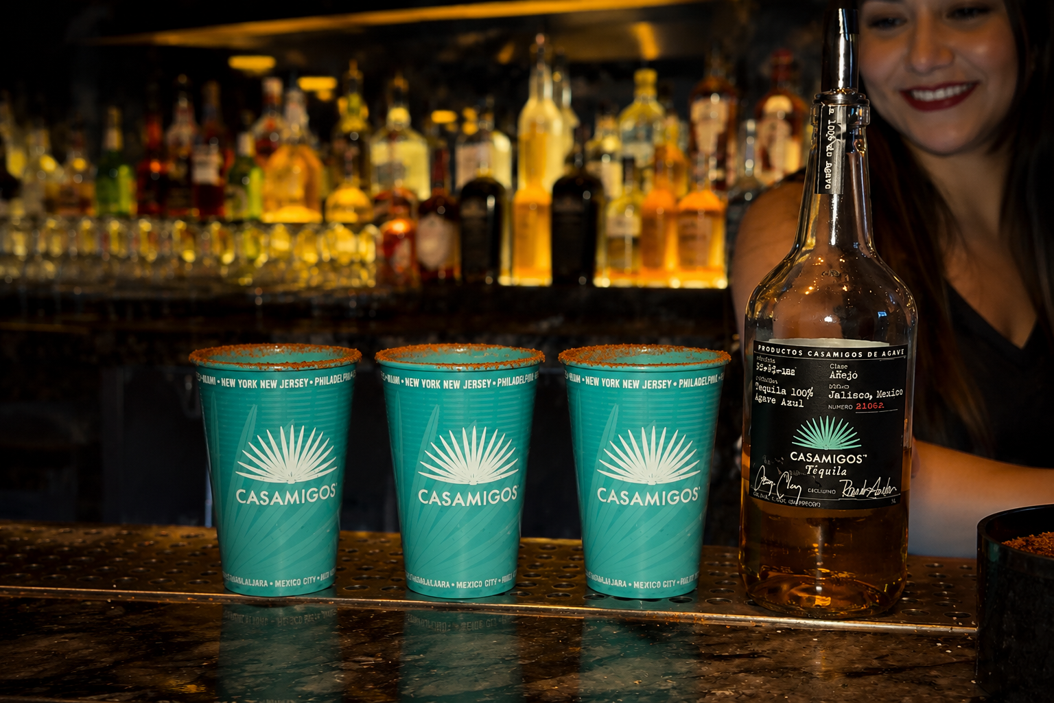 casamigos sponsering the world of soccer at borracha mexican cantina and sports bar